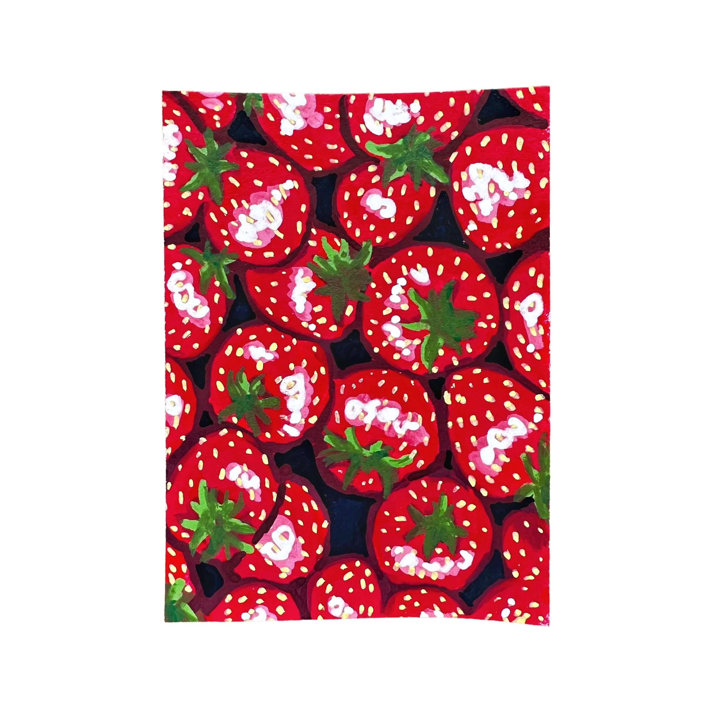 Mini Original / ACEO - Strawberries 3/4