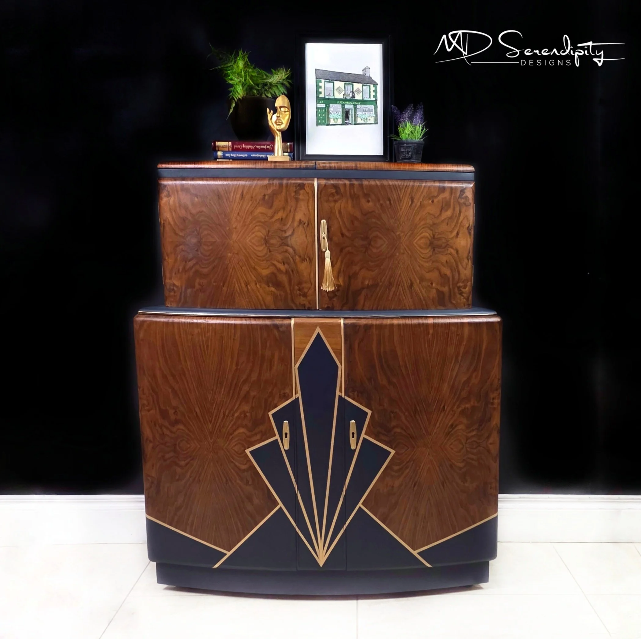 1950s Rivington of London Dual flFunction Cocktail Cabinet/Bar