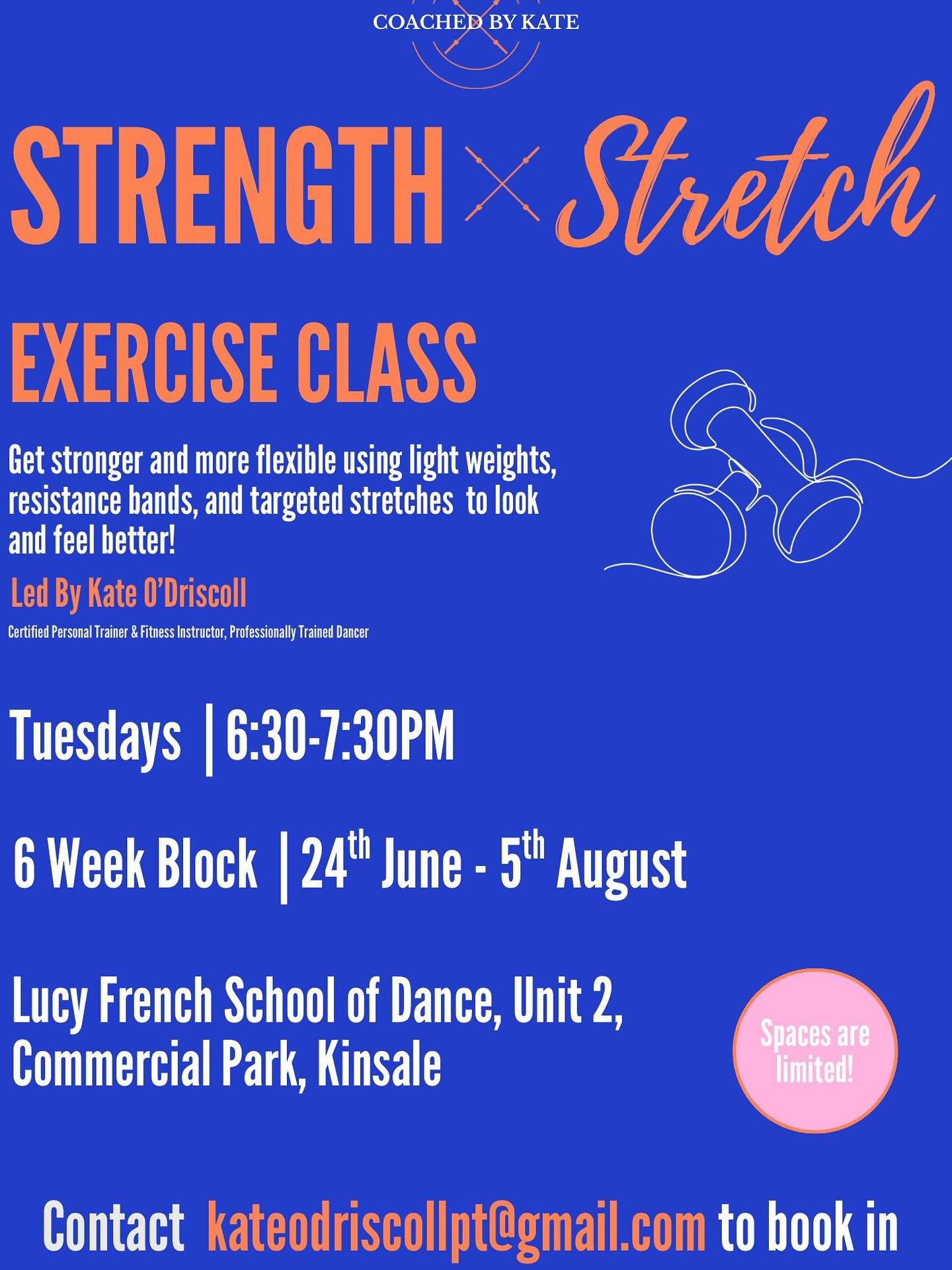 Another block of classes by the lovely Kate.

Contact her to book in! 👏🏻