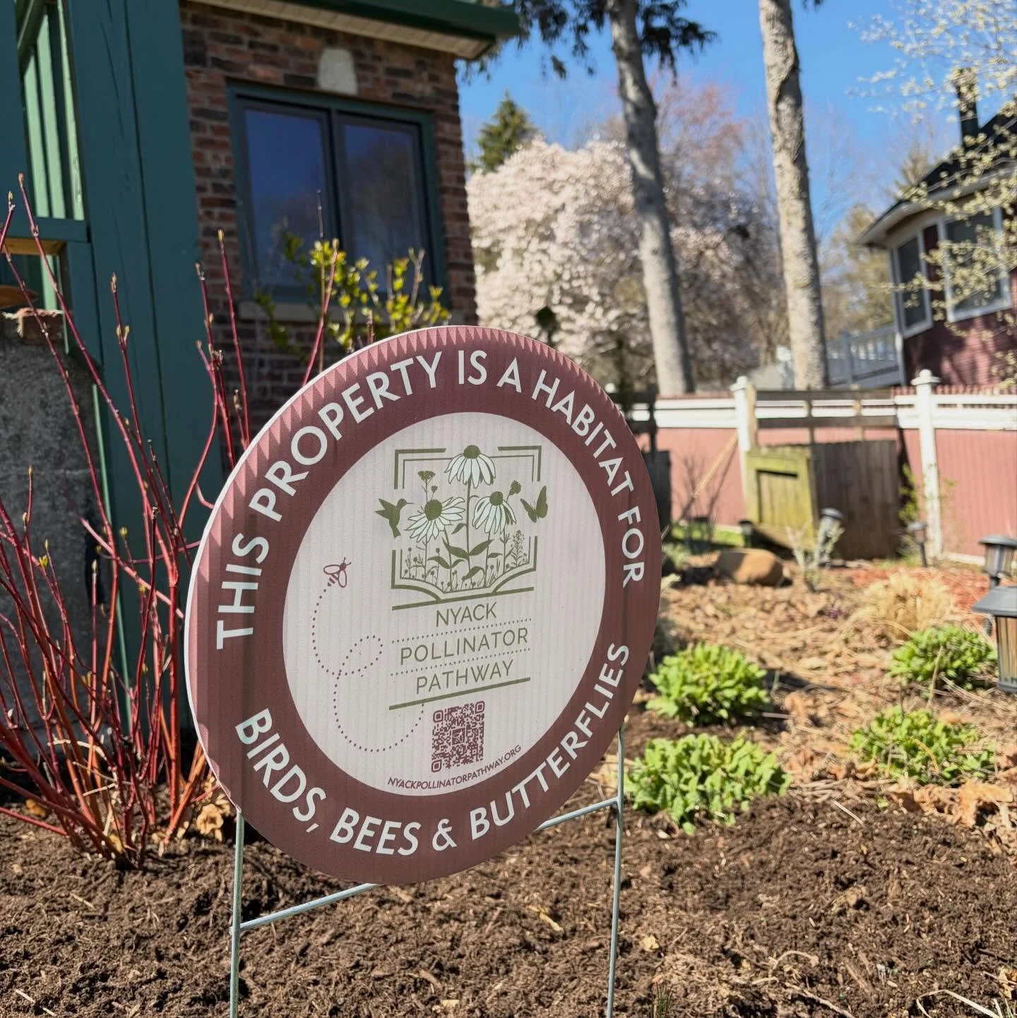 I love when clients really catch the gardening bug!  I was so happy to see this sign when I revisited a garden we installed last year in Nyack.  Suddenly it&rsquo;s spring &mdash; perennials are popping up, trees are flowering and shrubs are coming i