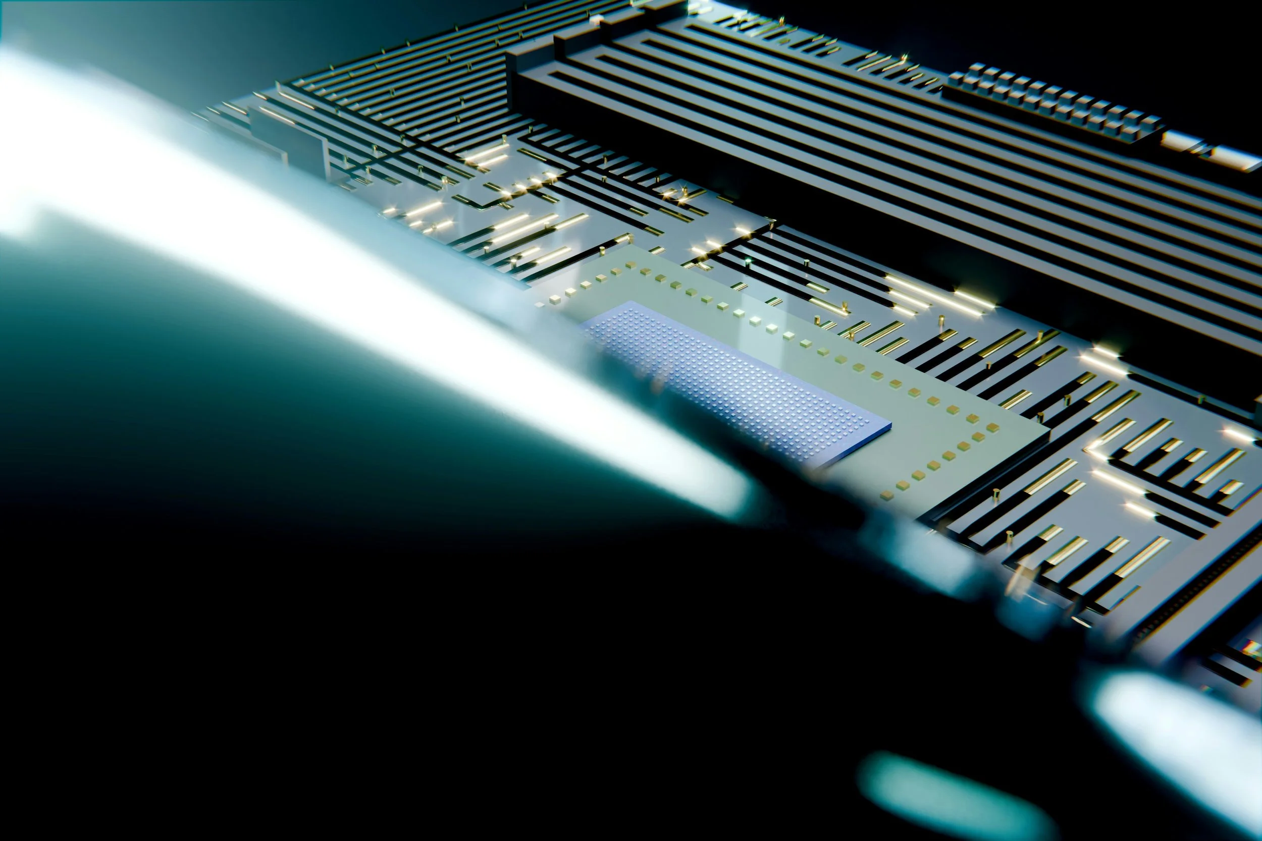 Image of a Motherboard with which AI research is conducted