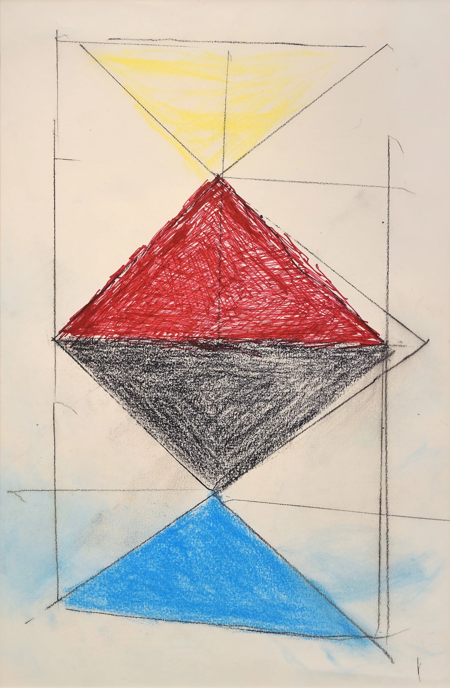 Untitled | Pencil & crayon on paper | 15.5 x 10 in