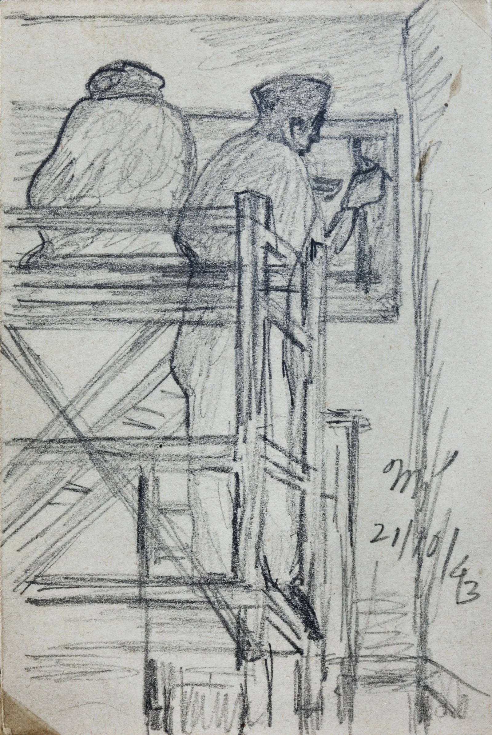 Postcard by Nandalal Bose — Akar Prakar