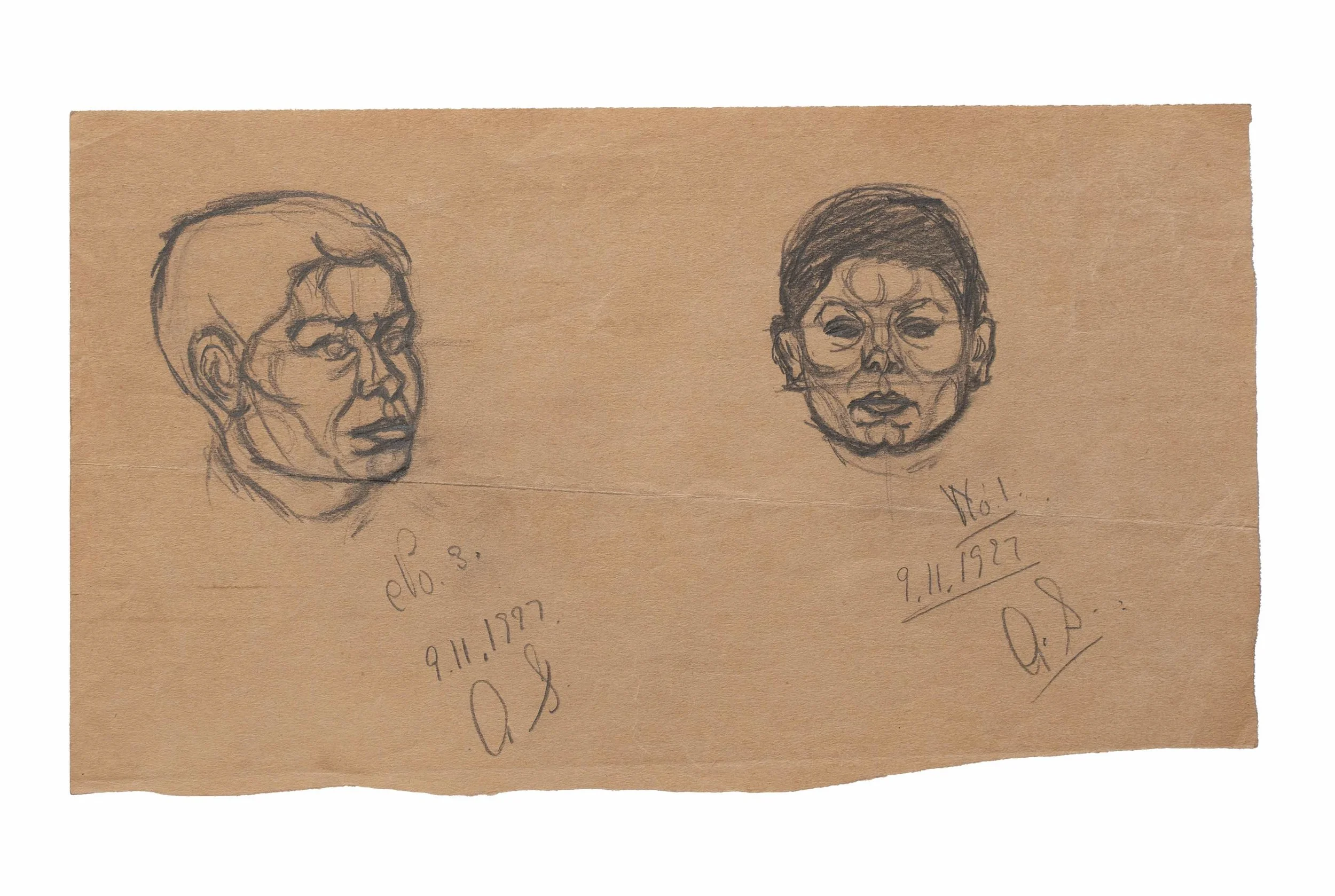 Amrita Sher-Gil | Untitled 3 | Graphite on paper	6 X 10.5 inches | 1927