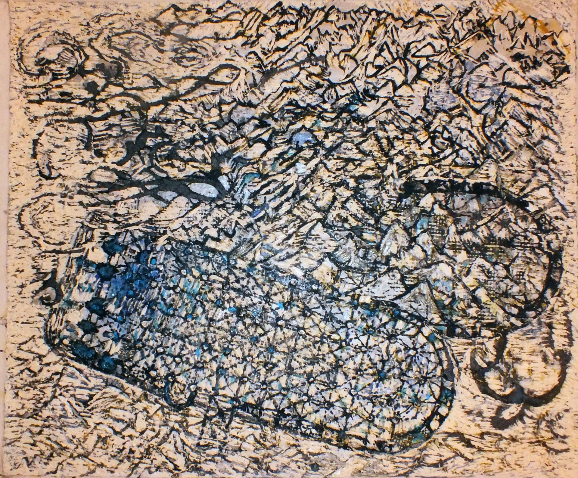 Jayashree Chakravarty | Untitled 2 | Acrylic & Oil on Canvas |  30 x 35.5 in | 2011