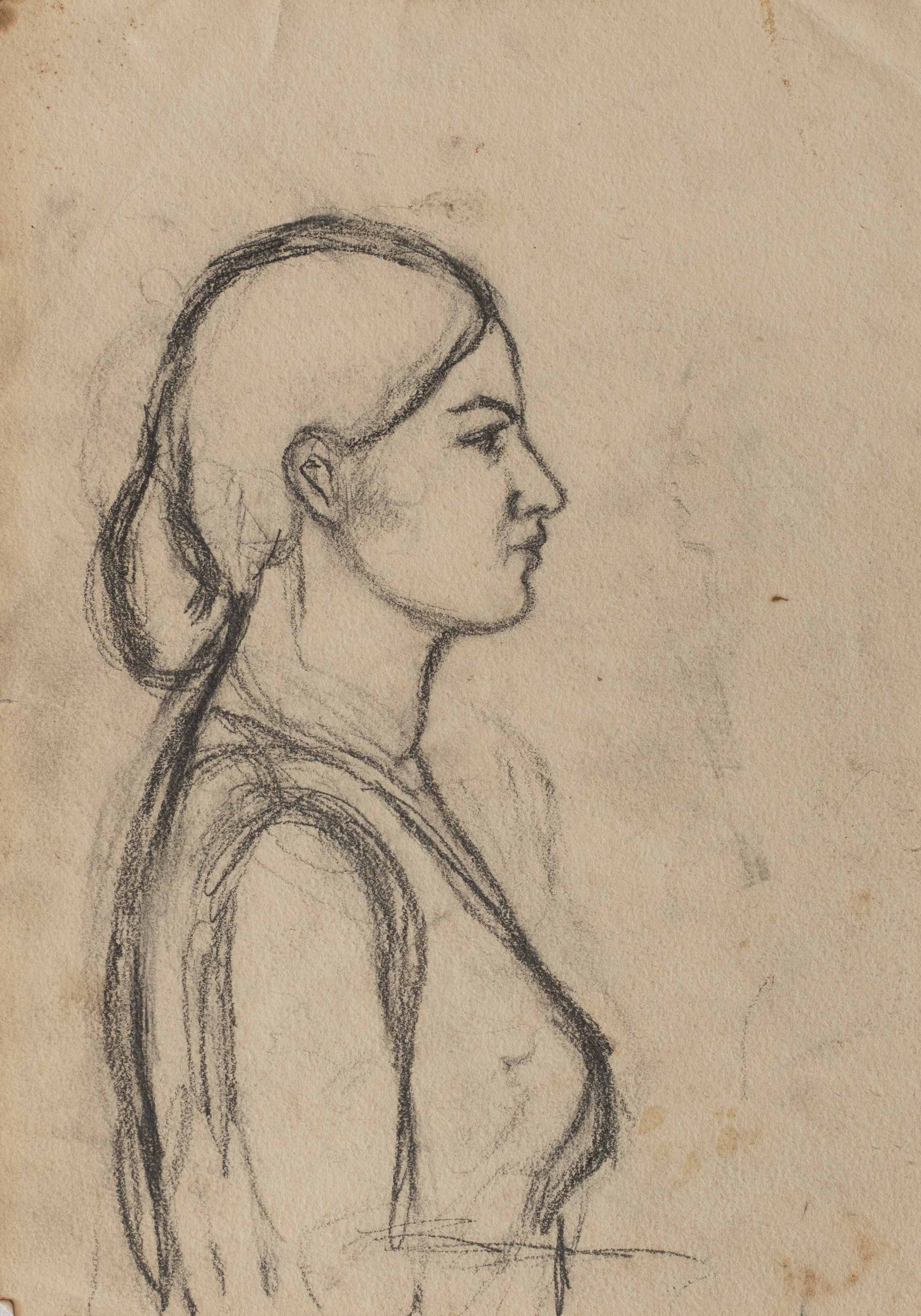 Amrita Sher-Gil | Untitled 9 (double-sided) | Graphite on paper | 10 X 7 inches