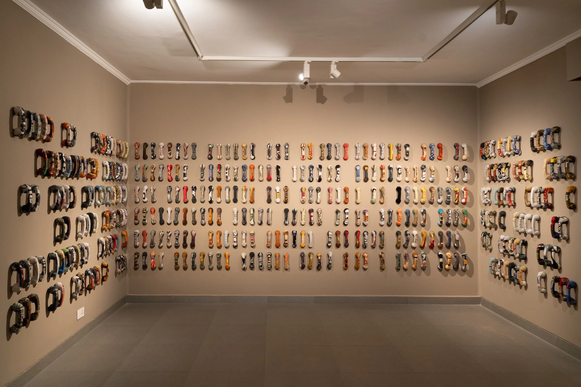 Countless Conversation (Set of 365) | Mixed Media Installation | 8 x 3 in (Each); Installation Size: Variable | 2026
