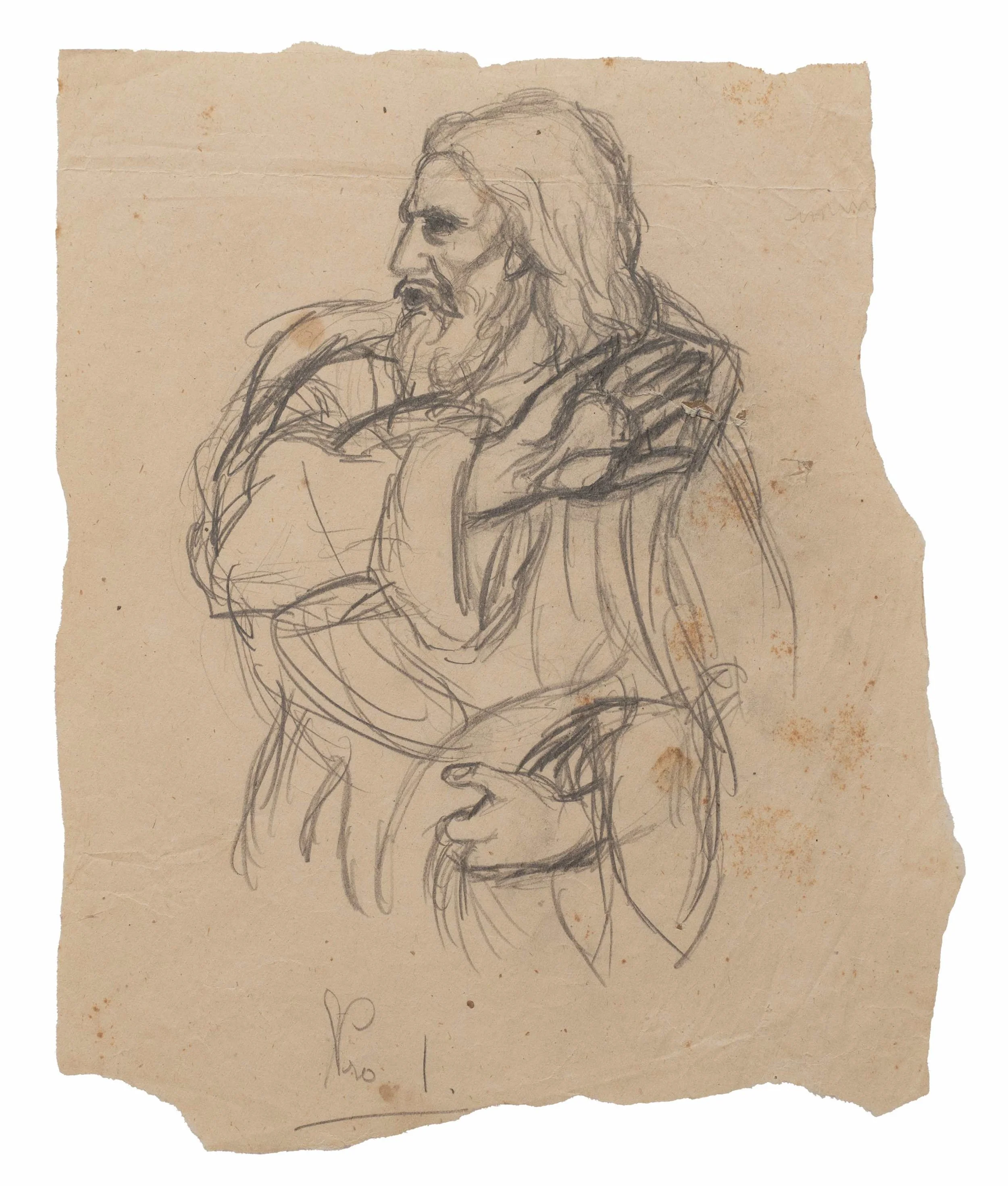 Amrita Sher-Gil | Untitled 6 | Graphite on paper	10.5 X 8.3 inches 