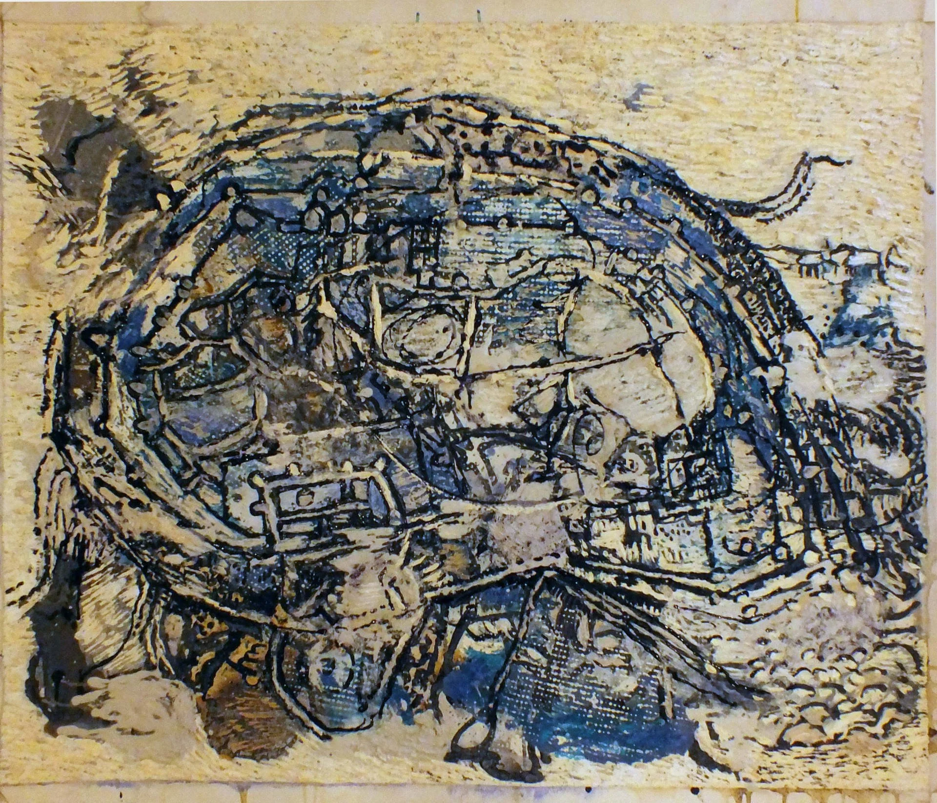 Jayashree Chakravarty | Untitled 1 | Acrylic & Oil on Canvas |  30 x 36 in | 2011