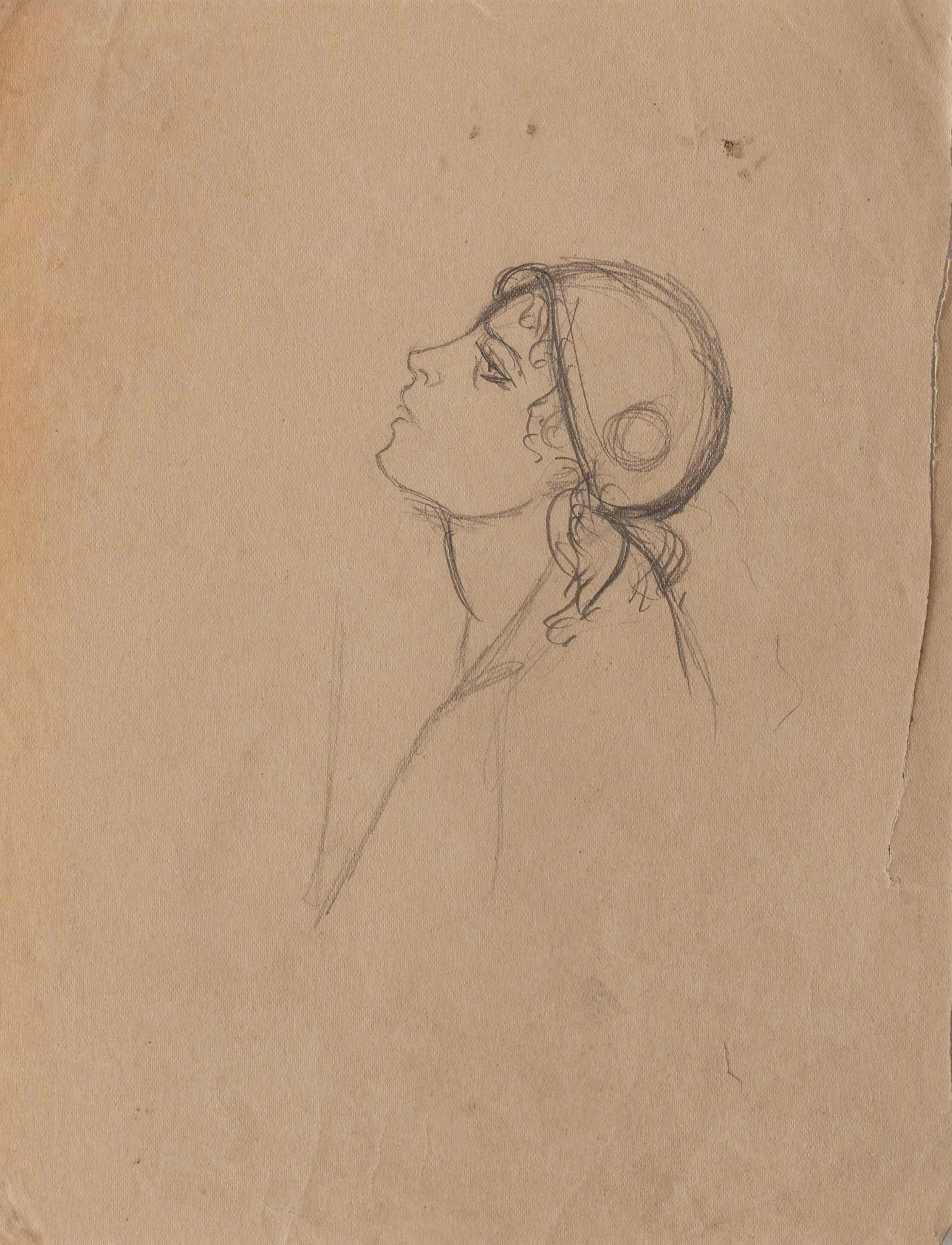 Amrita Sher-Gil | Untitled 4 (double-sided) | Graphite on paper | 10 X 7.75 inches | 1928