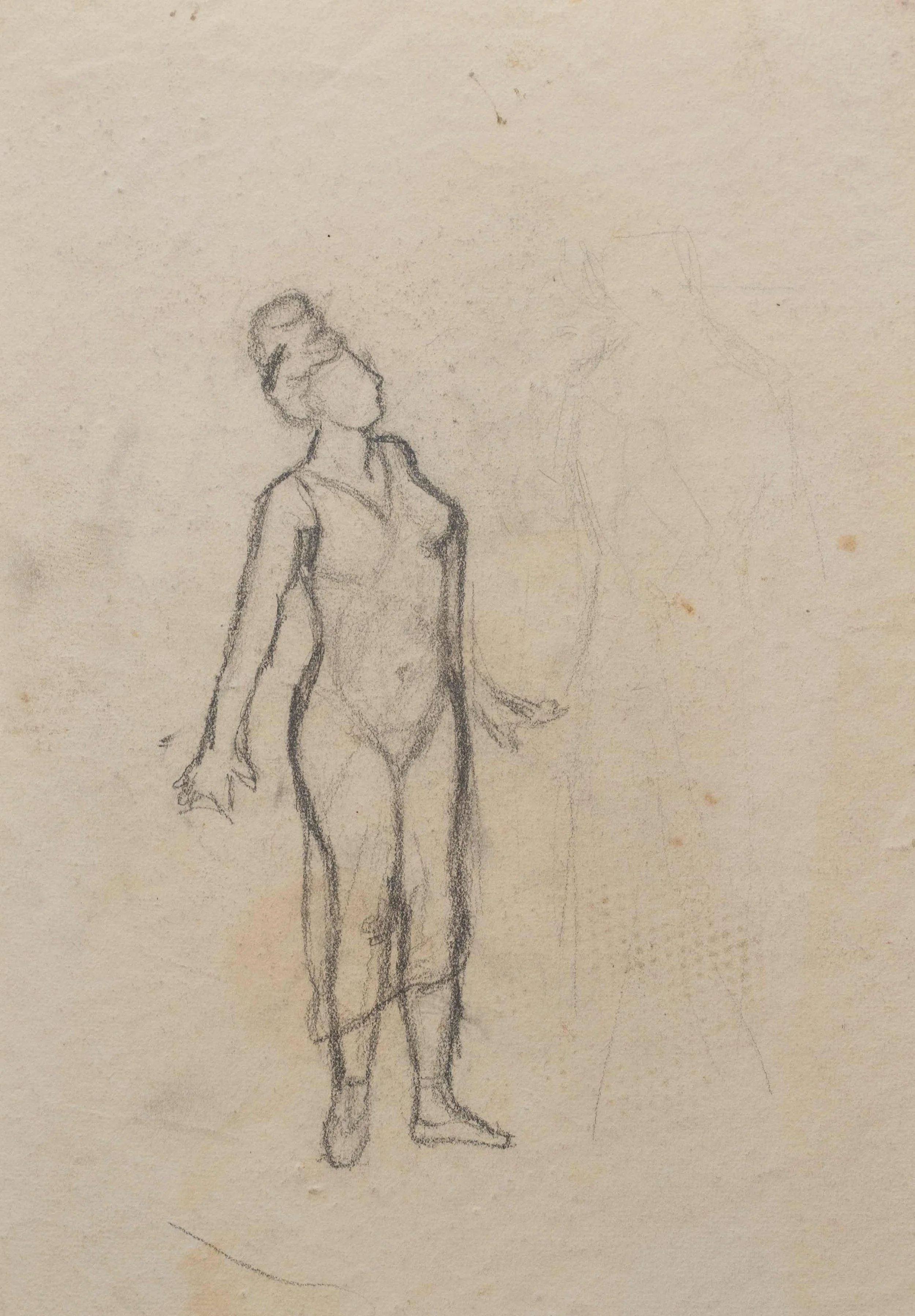 Amrita Sher-Gil | Untitled 1 (double-sided) | Graphite on paper | 12.75 X 8.8 inches | 1930s