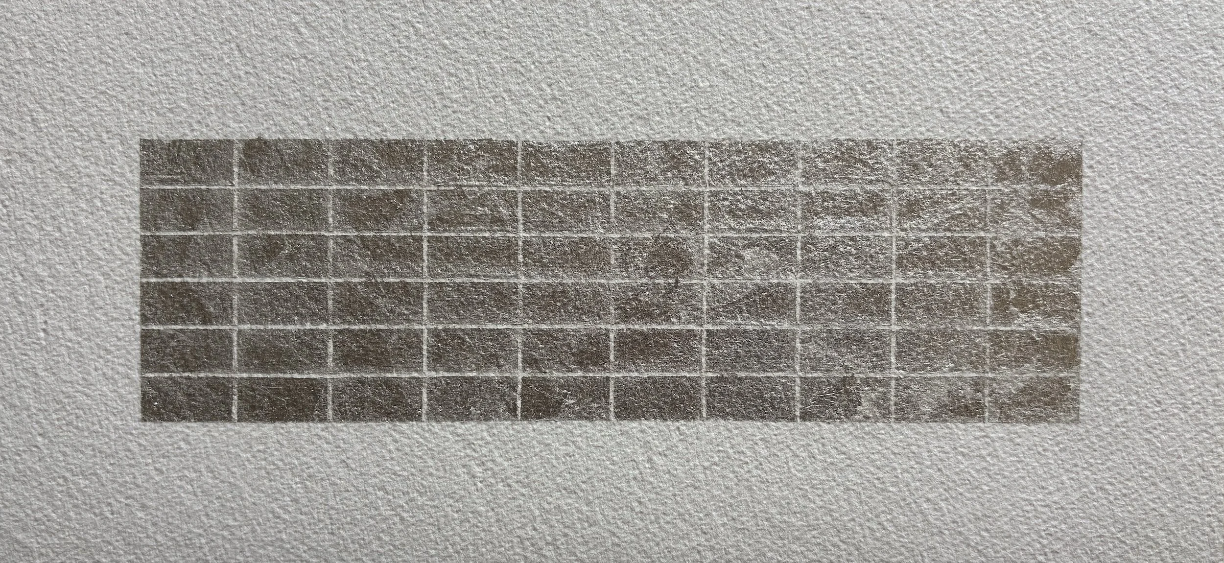 Aditya Krishnamurthy | Witching hour no.6 | Silver leaf on paper | 6 x 13 in | 2026