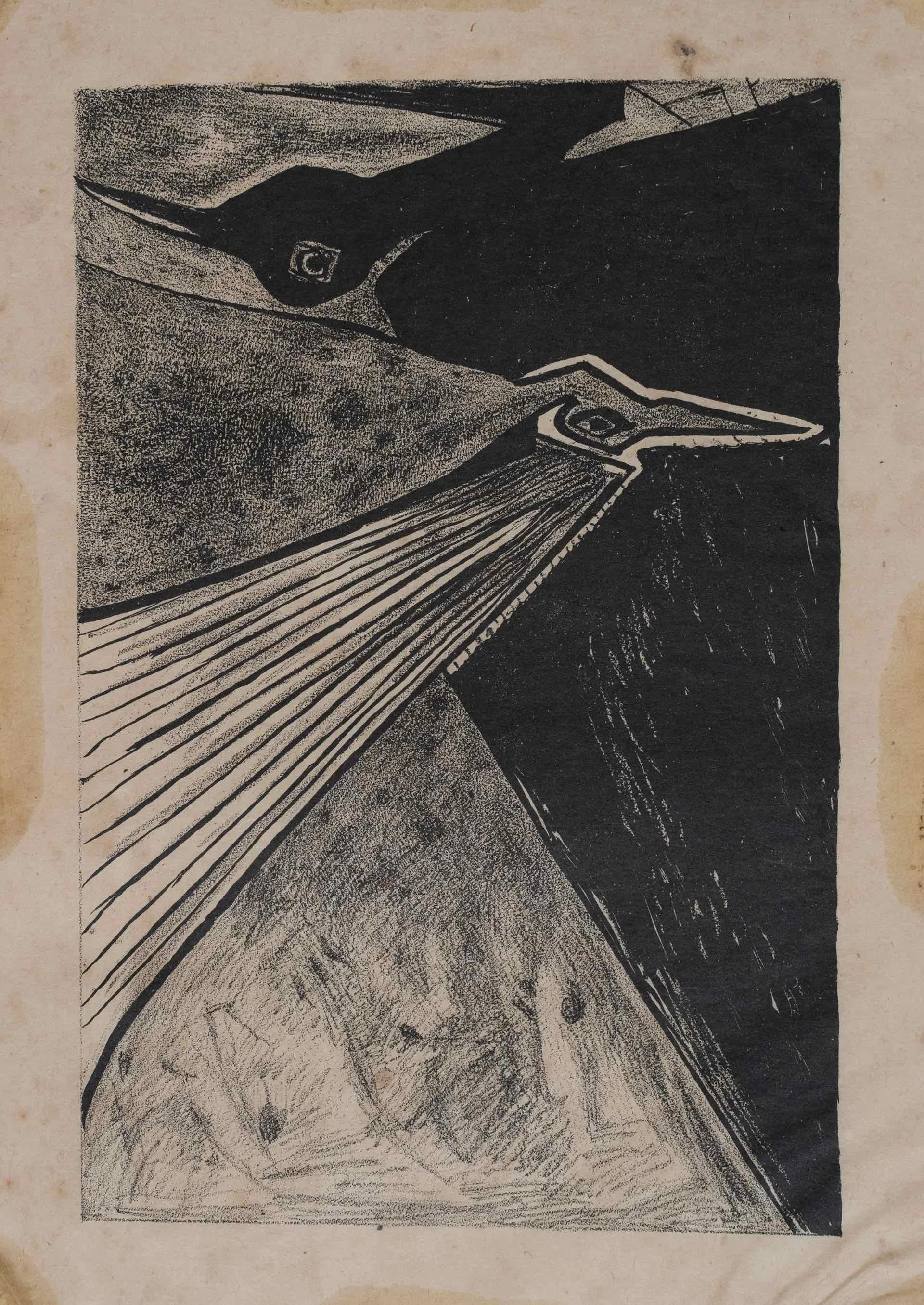 Rabindranath Tagore | Lithograph Print | 7.25 x 4.75 in