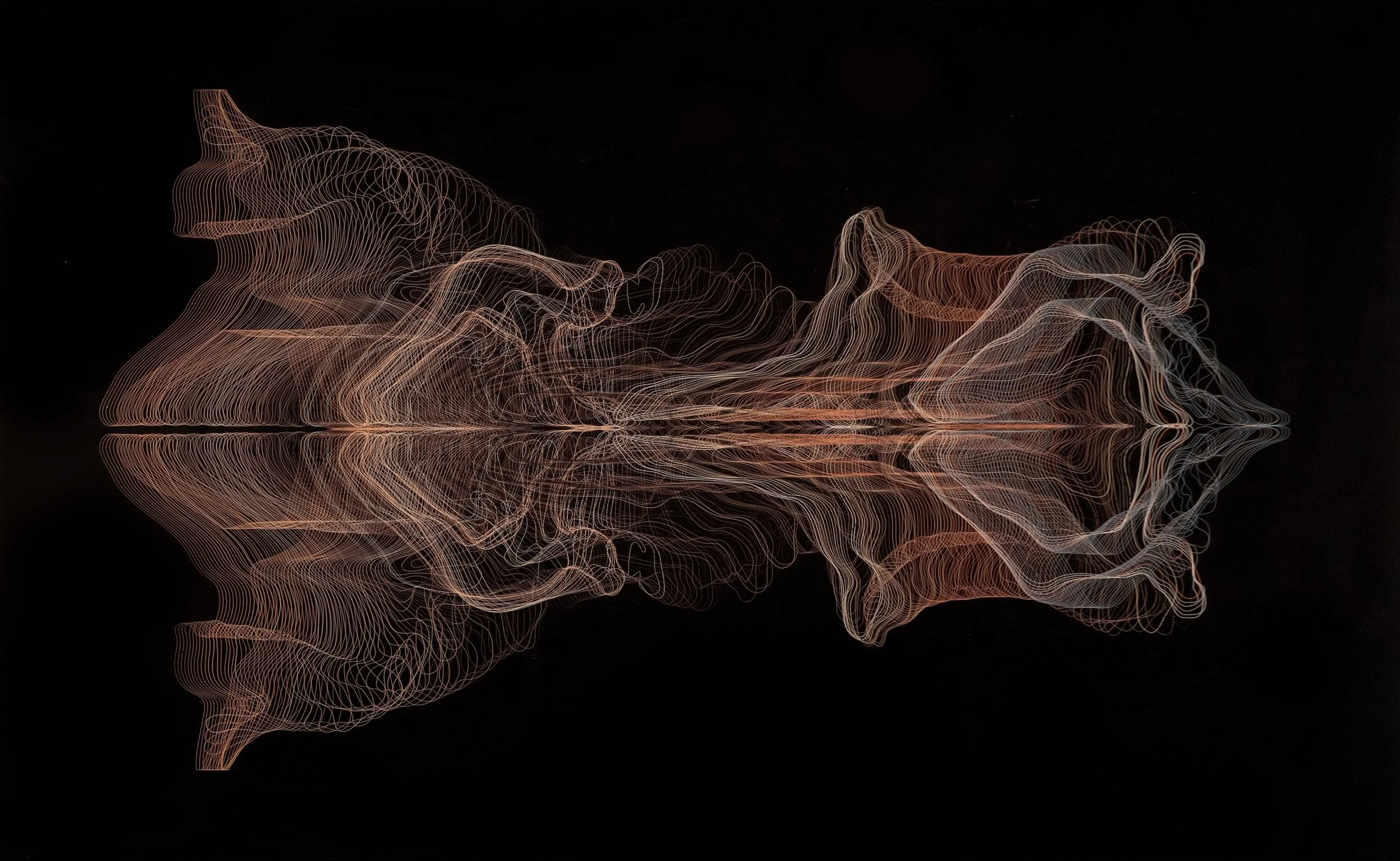 Nadi Virabhadrasana | Gidee Fine Art Print | 25 x 57 in |  2019
