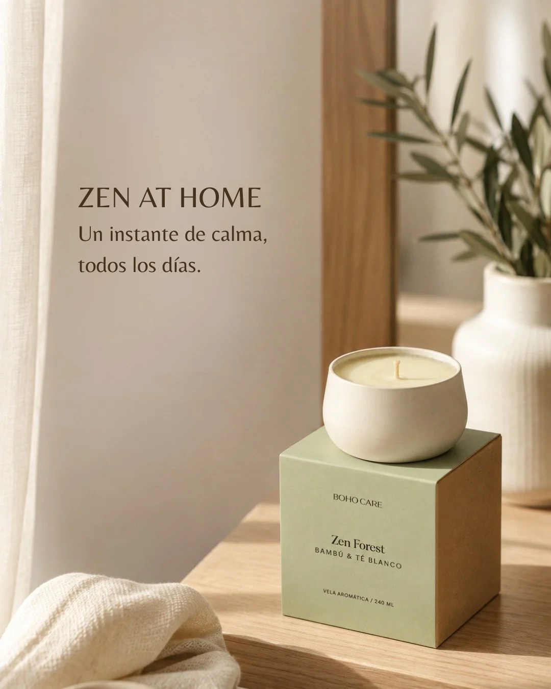 Tu espacio tambi&eacute;n puede cambiar c&oacute;mo te sientes ✨

Un aroma puede transformar lo cotidiano: hacer que tu casa se sienta m&aacute;s fresca, acogedora y completamente tuya.

Con nuestras velas arom&aacute;ticas, haz de tu espacio un luga