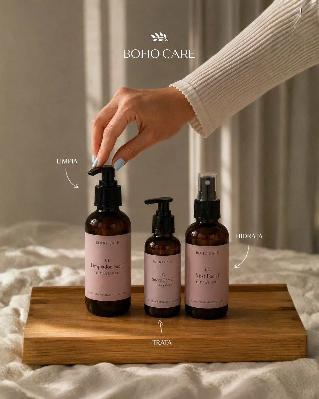 Una nueva semana merece empezar con una pausa para ti ✨

Dedica unos minutos a cuidar tu piel, disfrutar tus productos favoritos y comenzar la semana con esa sensaci&oacute;n de bienestar que se nota por dentro y por fuera.

Con Boho Care, haz espaci