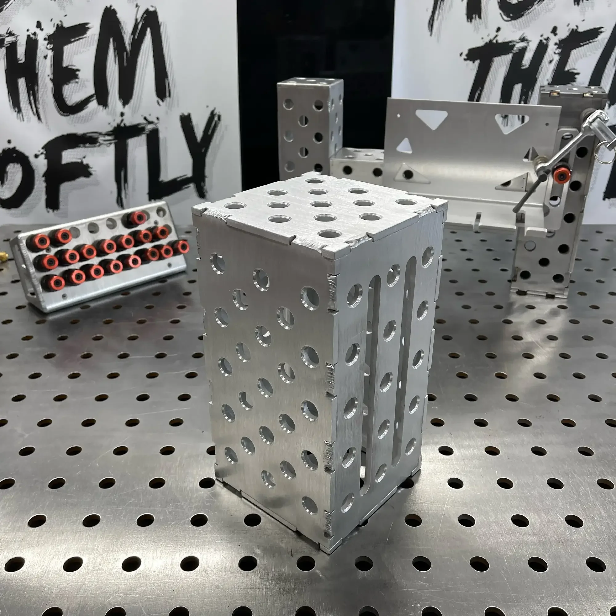 Aluminium Riser Block Brushed Finish