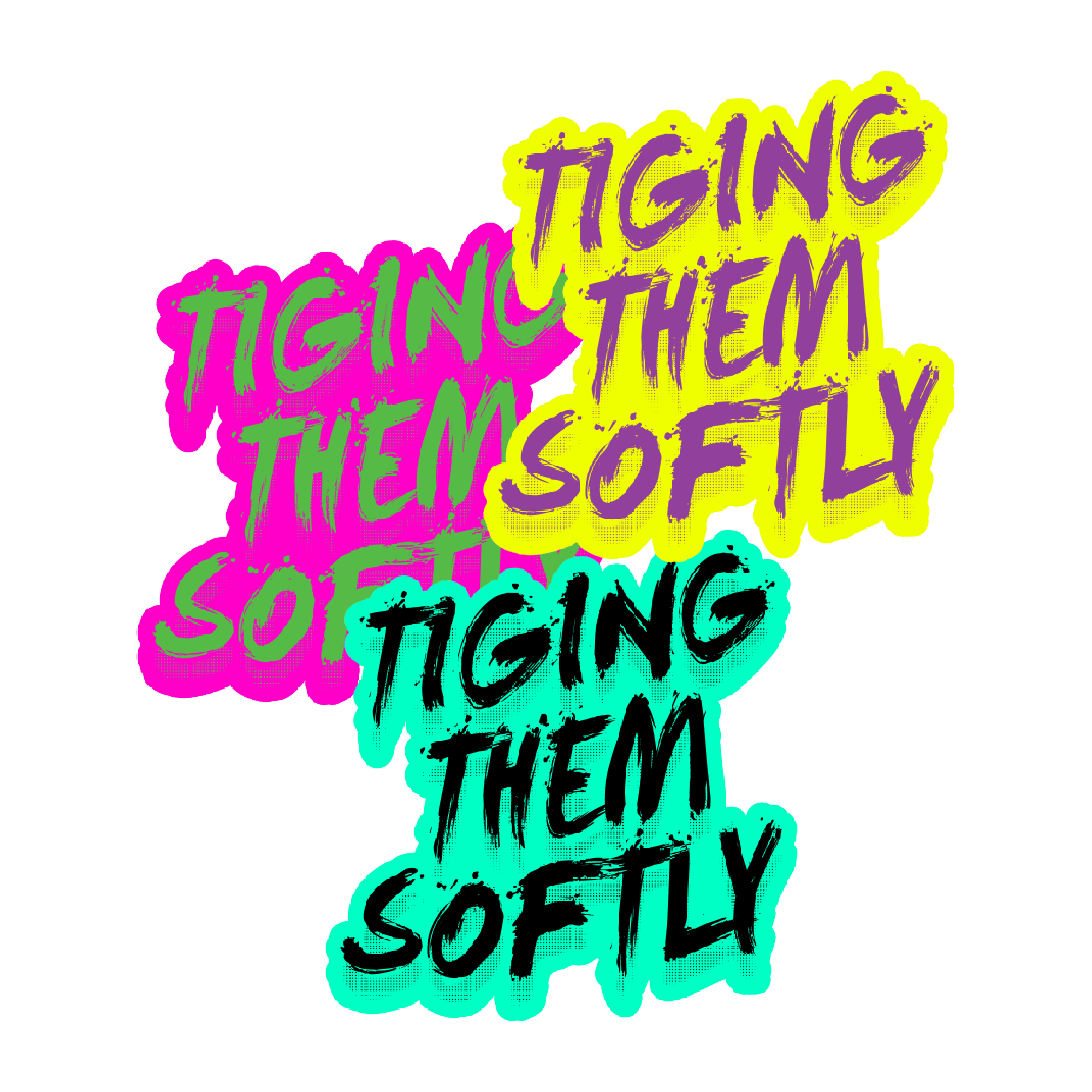 Tiging Them Softly Kiss Cut Sticker Pack