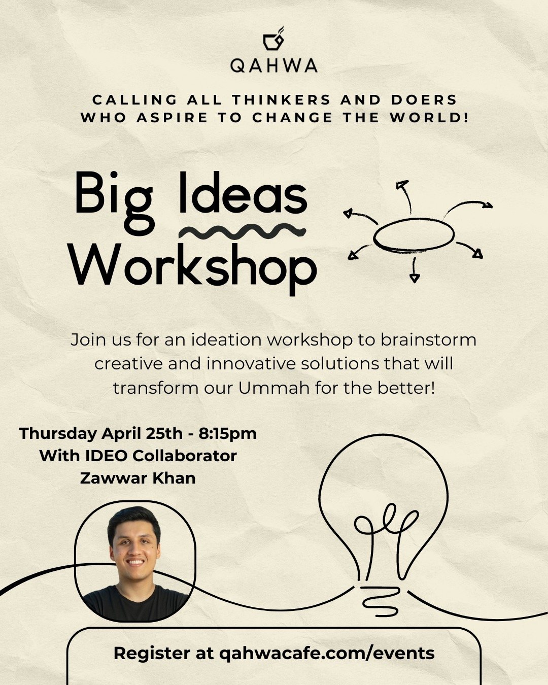 The Grounding is still on break next week but it&rsquo;s place we&rsquo;ll be hosting an Ideation Workshop led by former Innovation Manager &amp; IDEO Collaborator Zawwar Khan! 💭💡💭

This project was brought to fruition based on popular demand and 