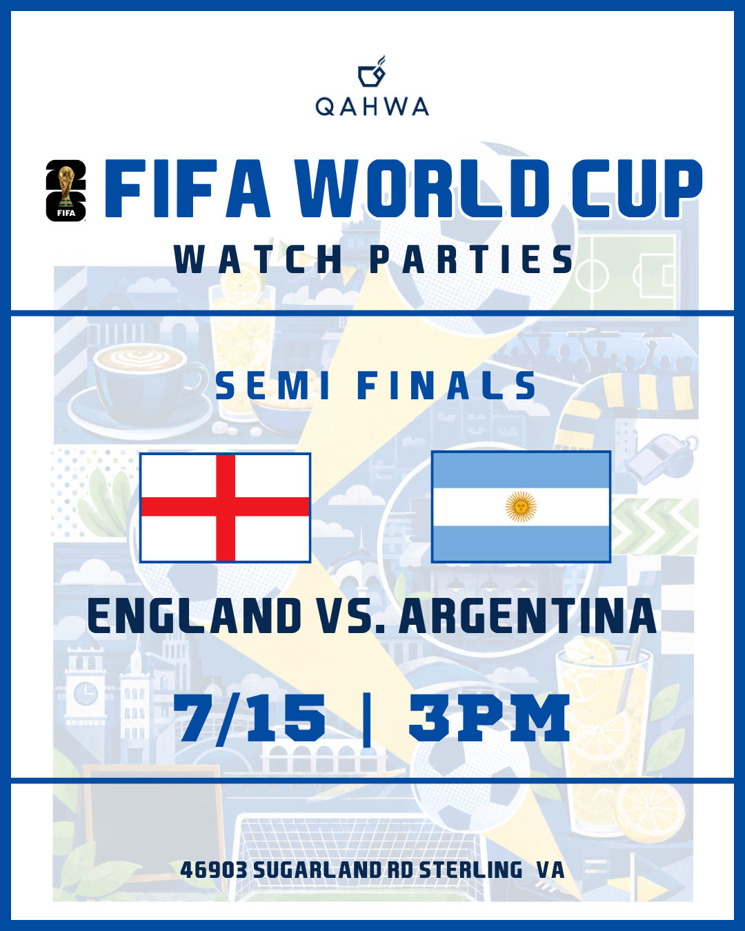 FIFA World Cup Watch Party: England vs.Argentina