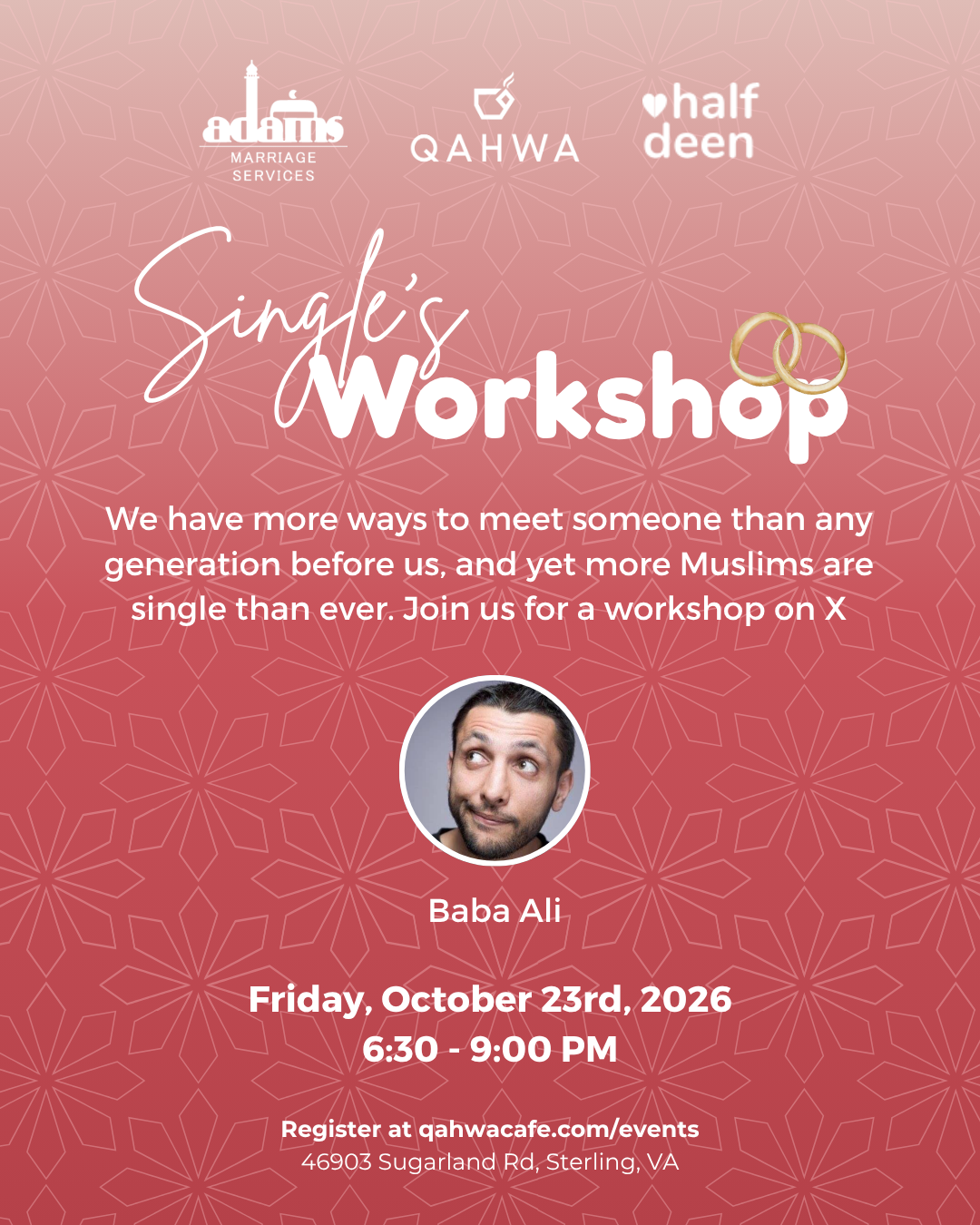 Half Our Deen Singles Workshop