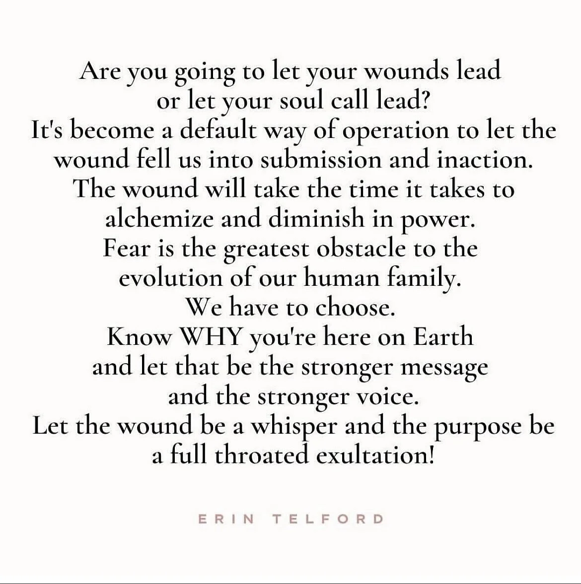 The not so secret ask of Vocal Codes is for you to step into your leadership as a facilitator of evolutionary work. 

I got canceled in 2020 for sharing what I believed and I have never stopped.

This doesn&rsquo;t mean you have to be the facilitator