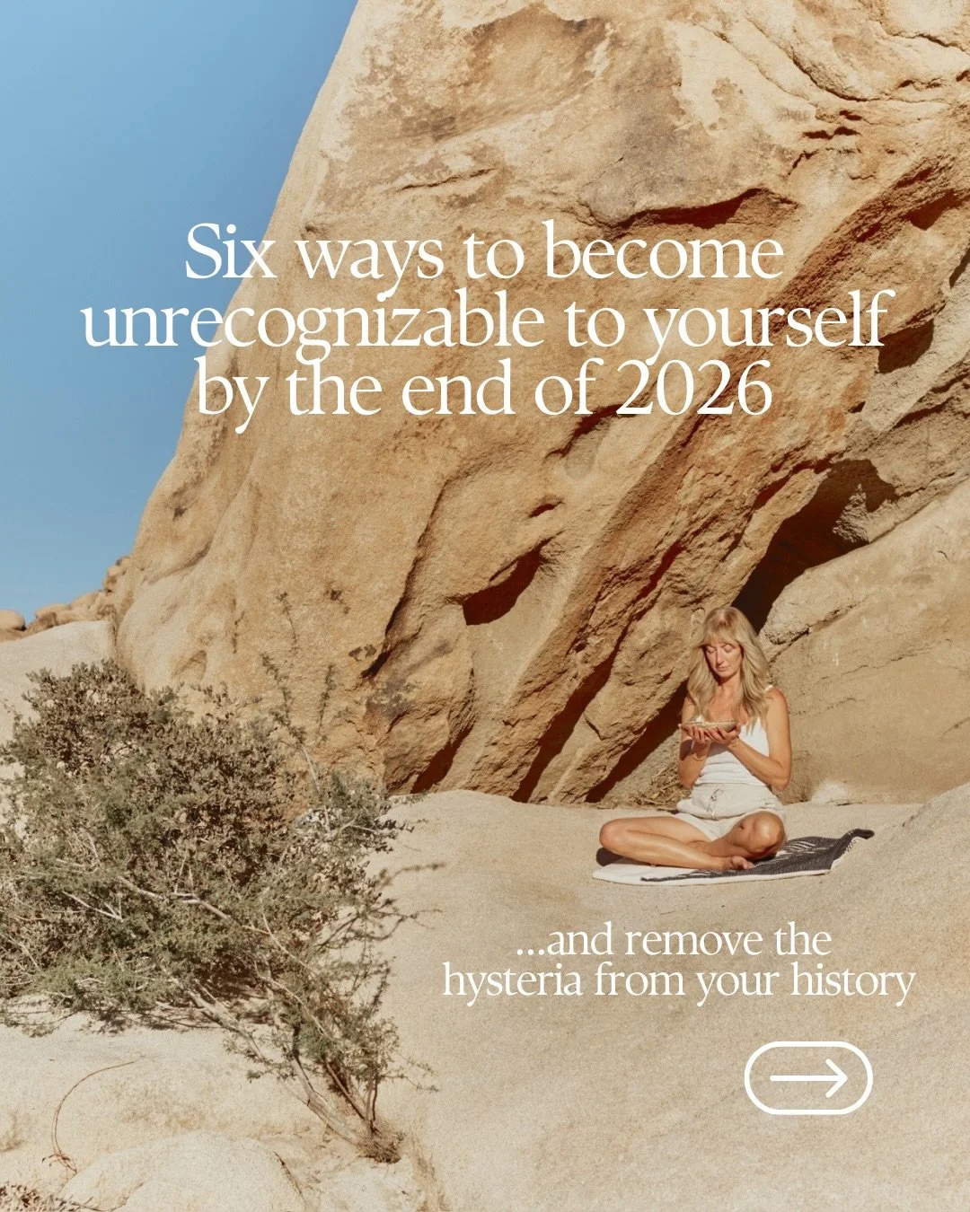 You want to become unrecognizable to yourself by the end of this year - or sooner? This is what we do in my private 6- week Alive &amp; Aligned mentorship. We change your core material-wounds, patterns, limiting beliefs, personality adaptations, and 