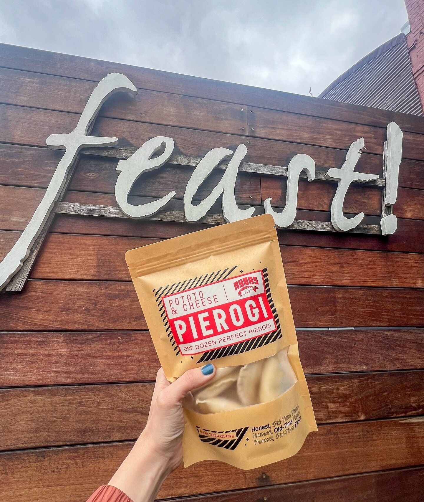 We &hearts;️ Charlottesville // Our potato &amp; cheese pierogi are now available for purchase at @feastcville!
