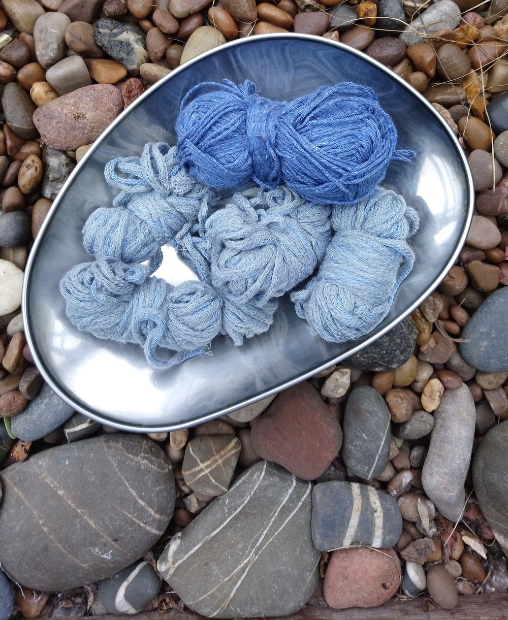 Mixed denim blue yarn .JPG