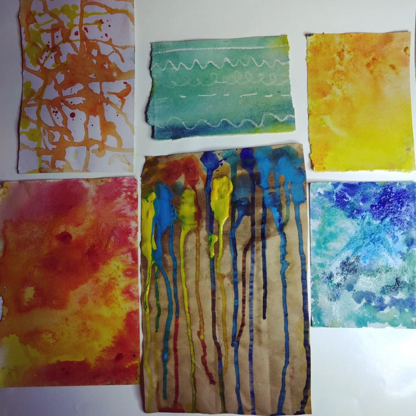 Another very enjoyable and rewarding session, facilitating Arts on Referral, week three, this afternoon.

The participants took my suggestions and, oh my, really ran with them.🌟

Wonderful to see some of the creations. Others were still drying at th