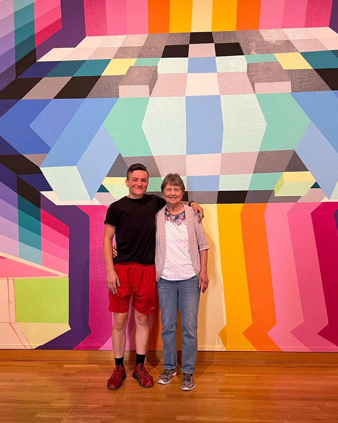 It&rsquo;s been a great week at @southbendart. Here&rsquo;s a recap:

1. My heart (Gramz)
2. Mural talk with the kiddos 
3. Christmas tree tape sculpture 🎄 
4. Important dates 🙂