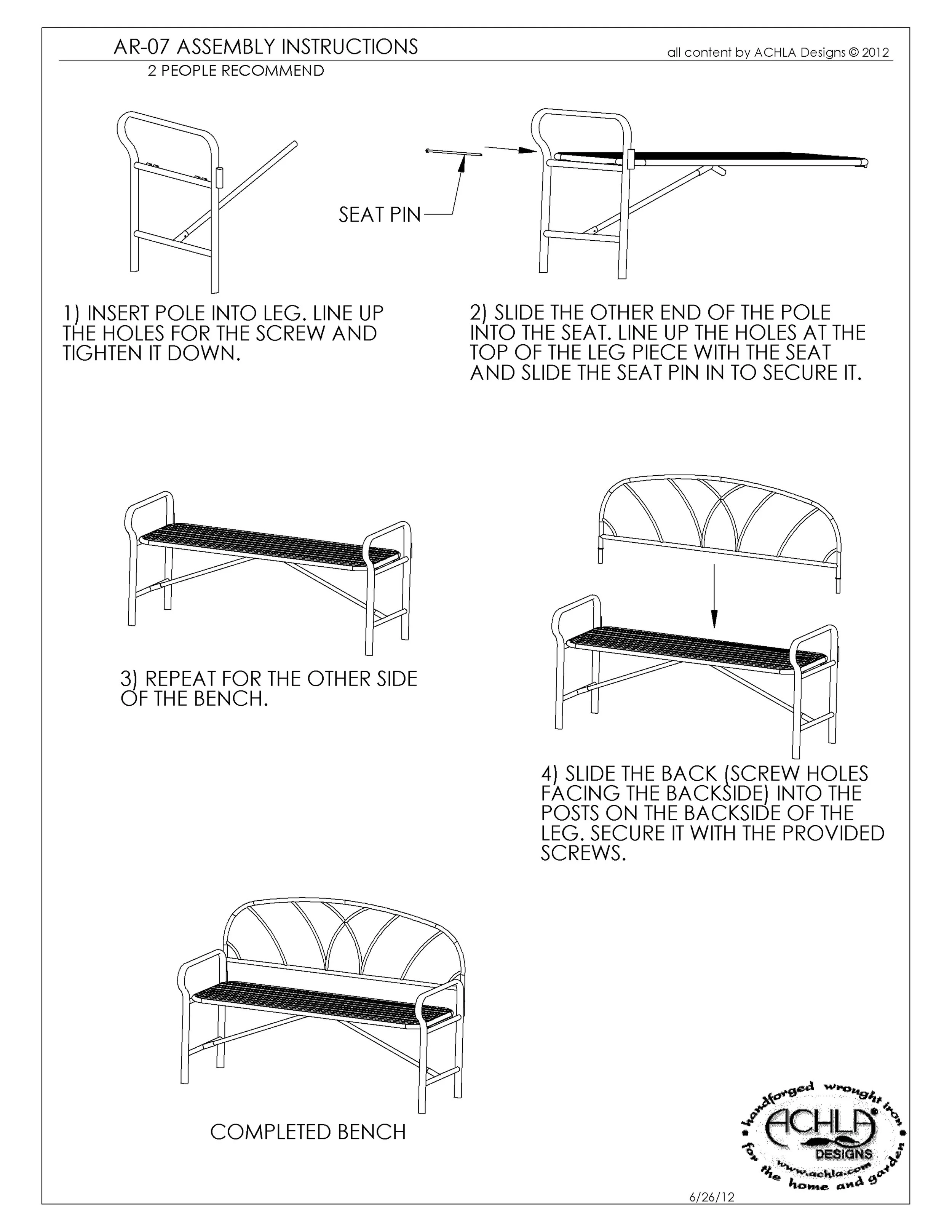 AR-07 Lattice Bench