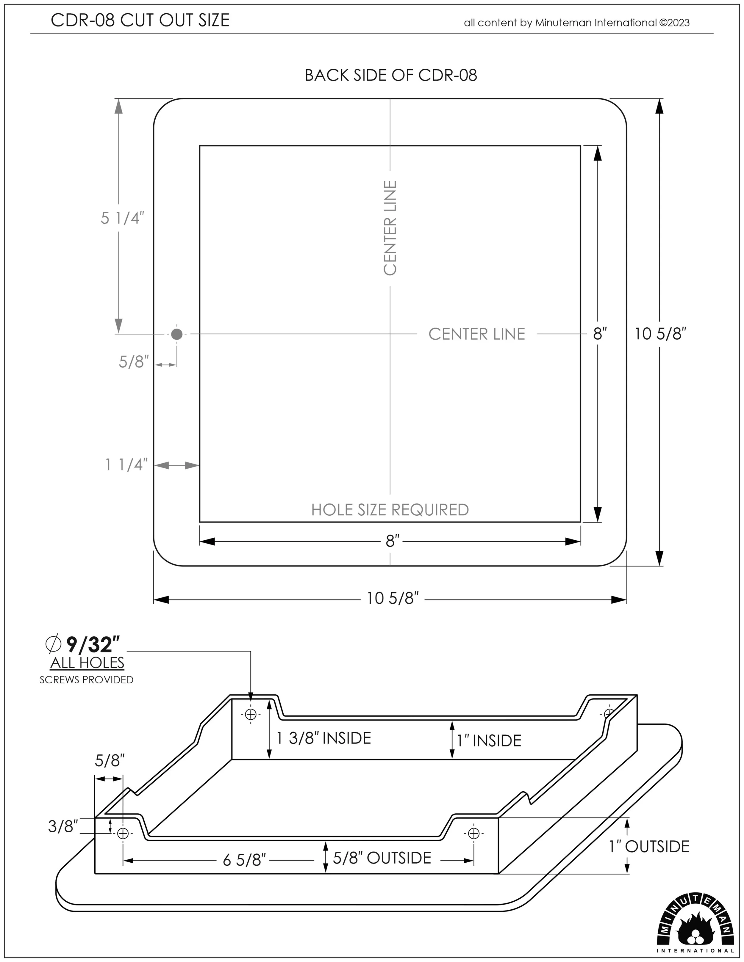 CDR-08 Cut Out Pattern