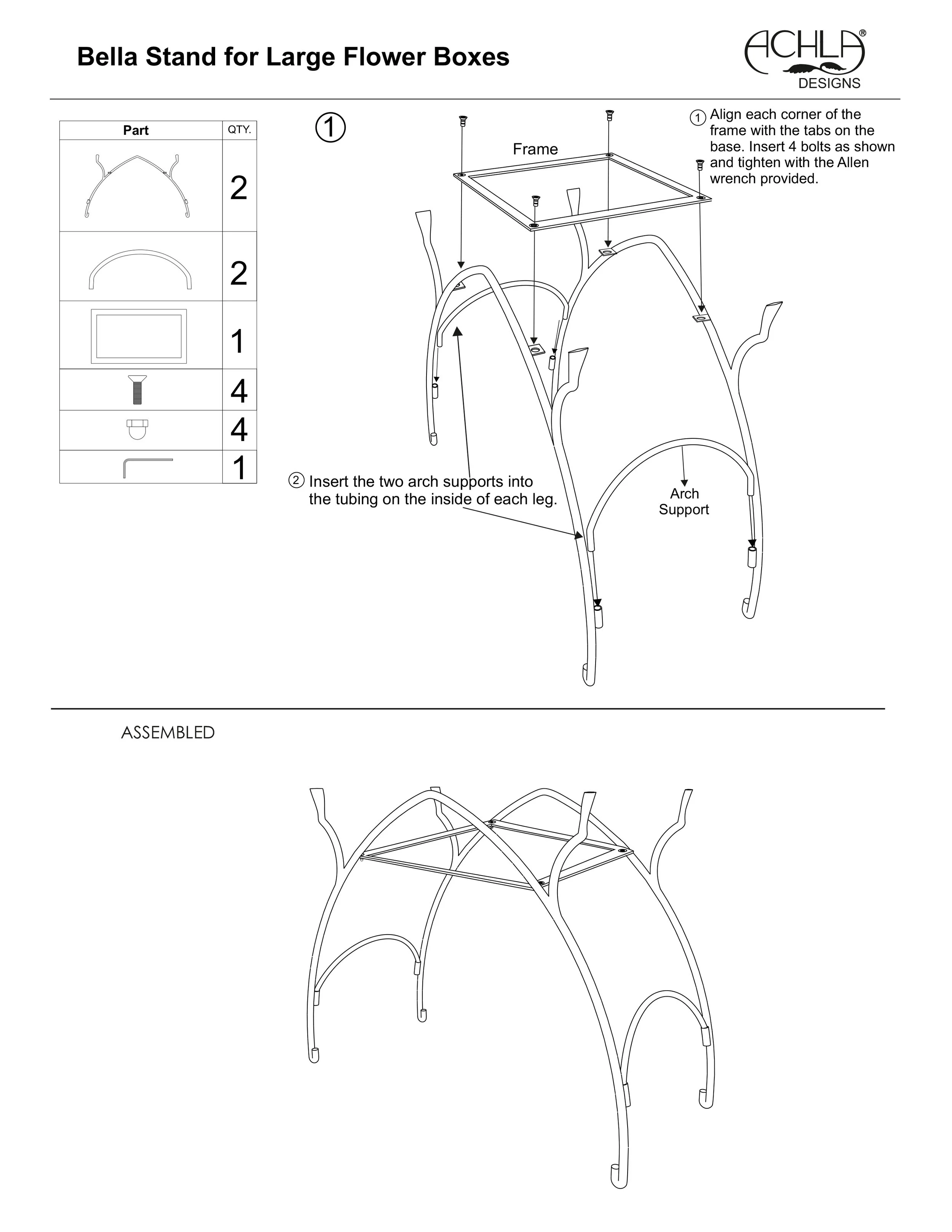 Bella Stand Flower Box Kits