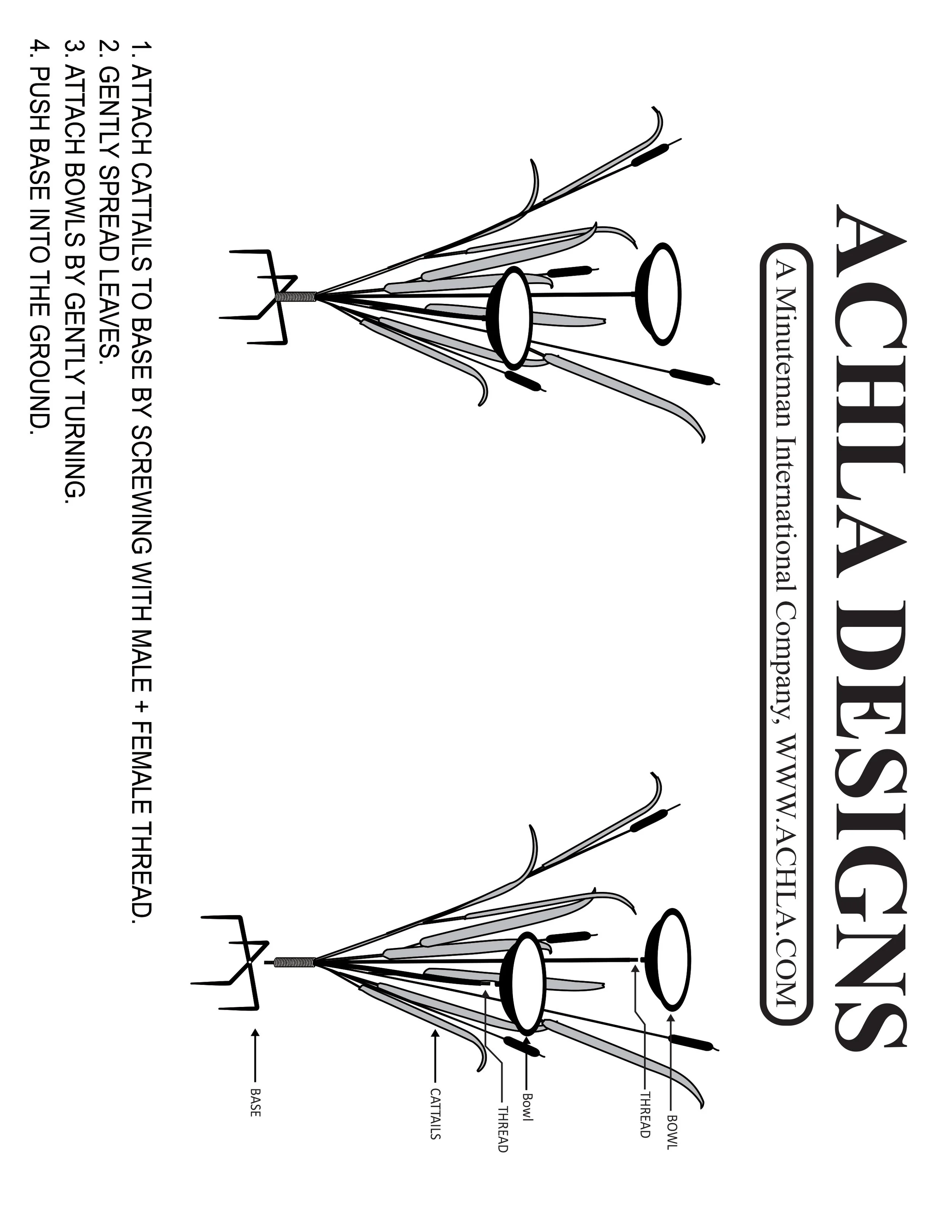 CTBB-01 Cattail Birdbath