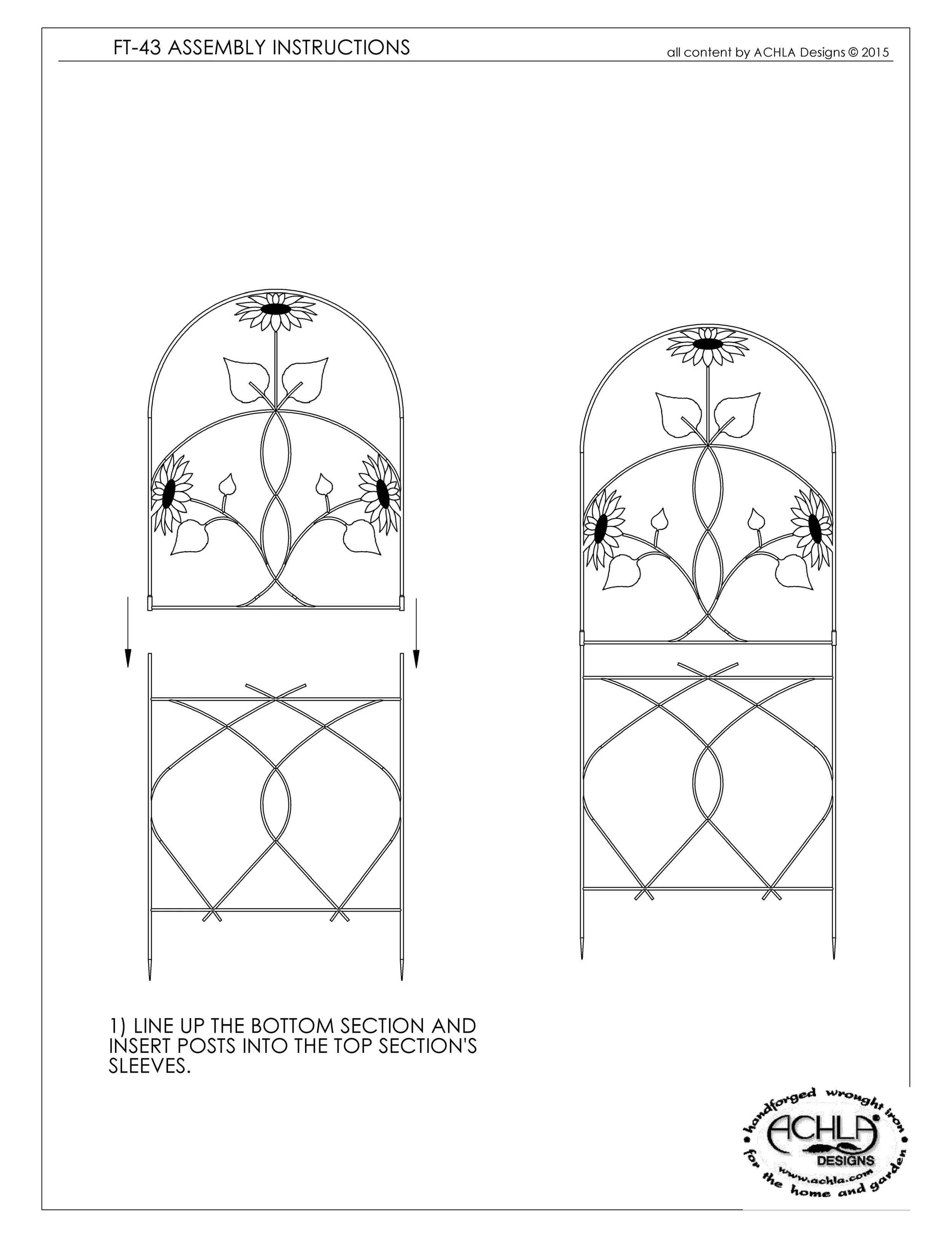 FT-43 Sunflower Trellis