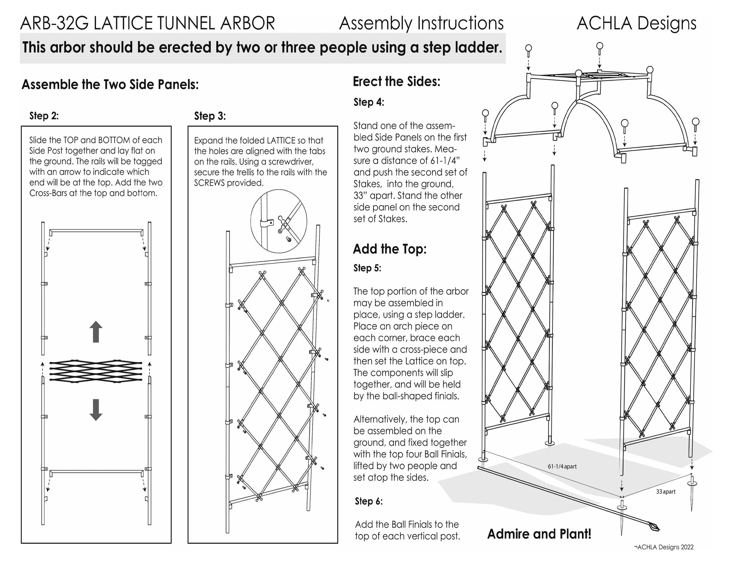 ARB-32G Lattice Tunnel Arbor 