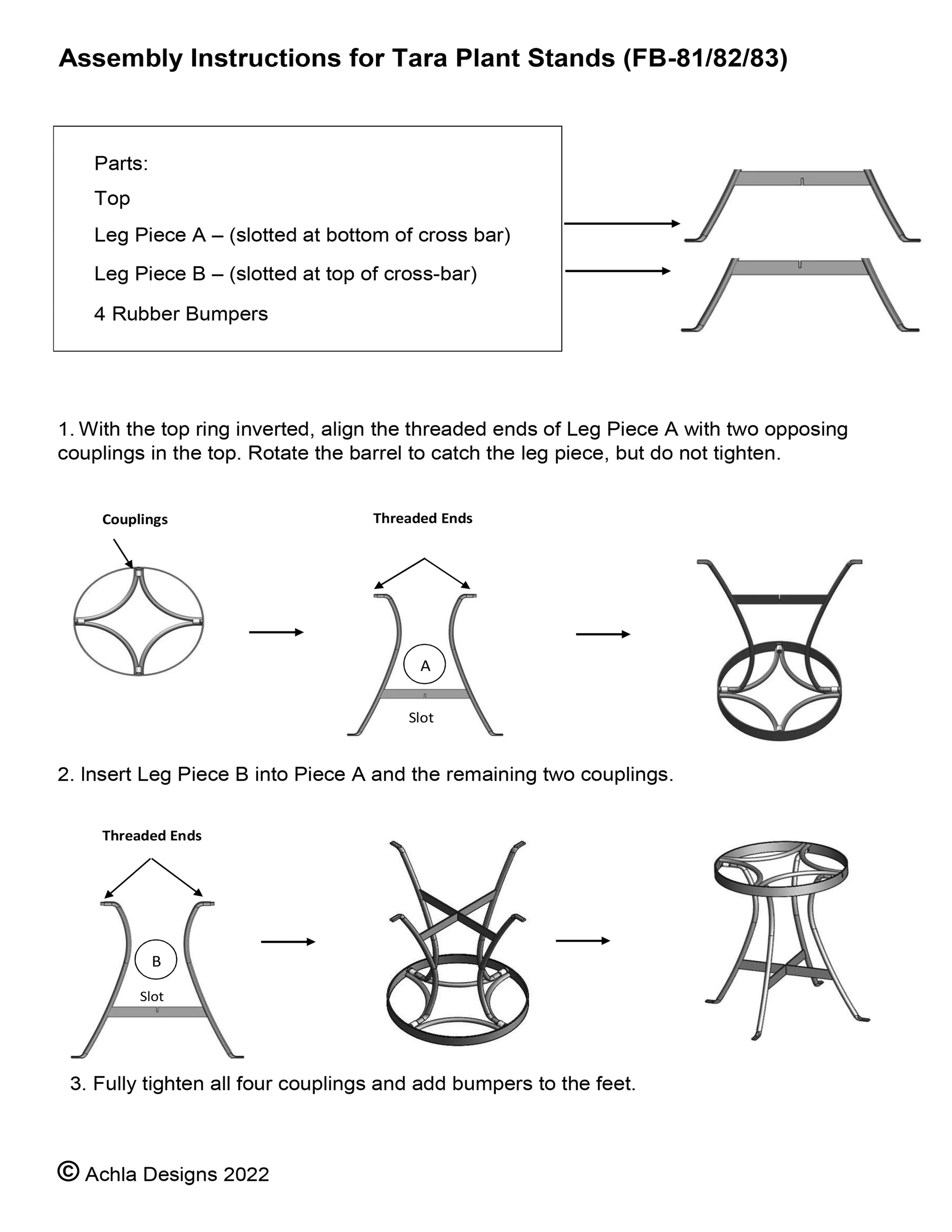FB-81/82/83 Tara Plant Stands