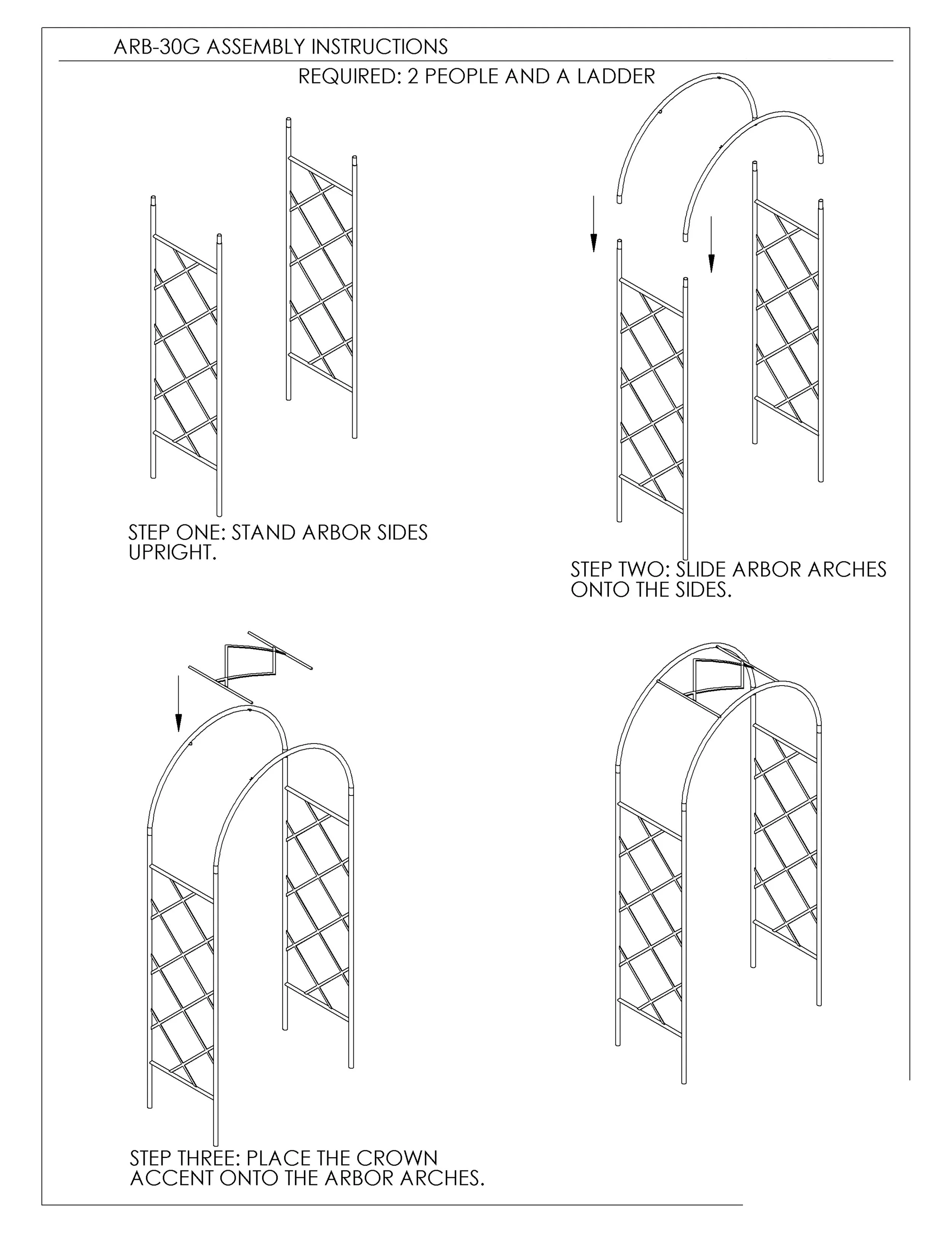 ARB-30G Lattice Arbor I