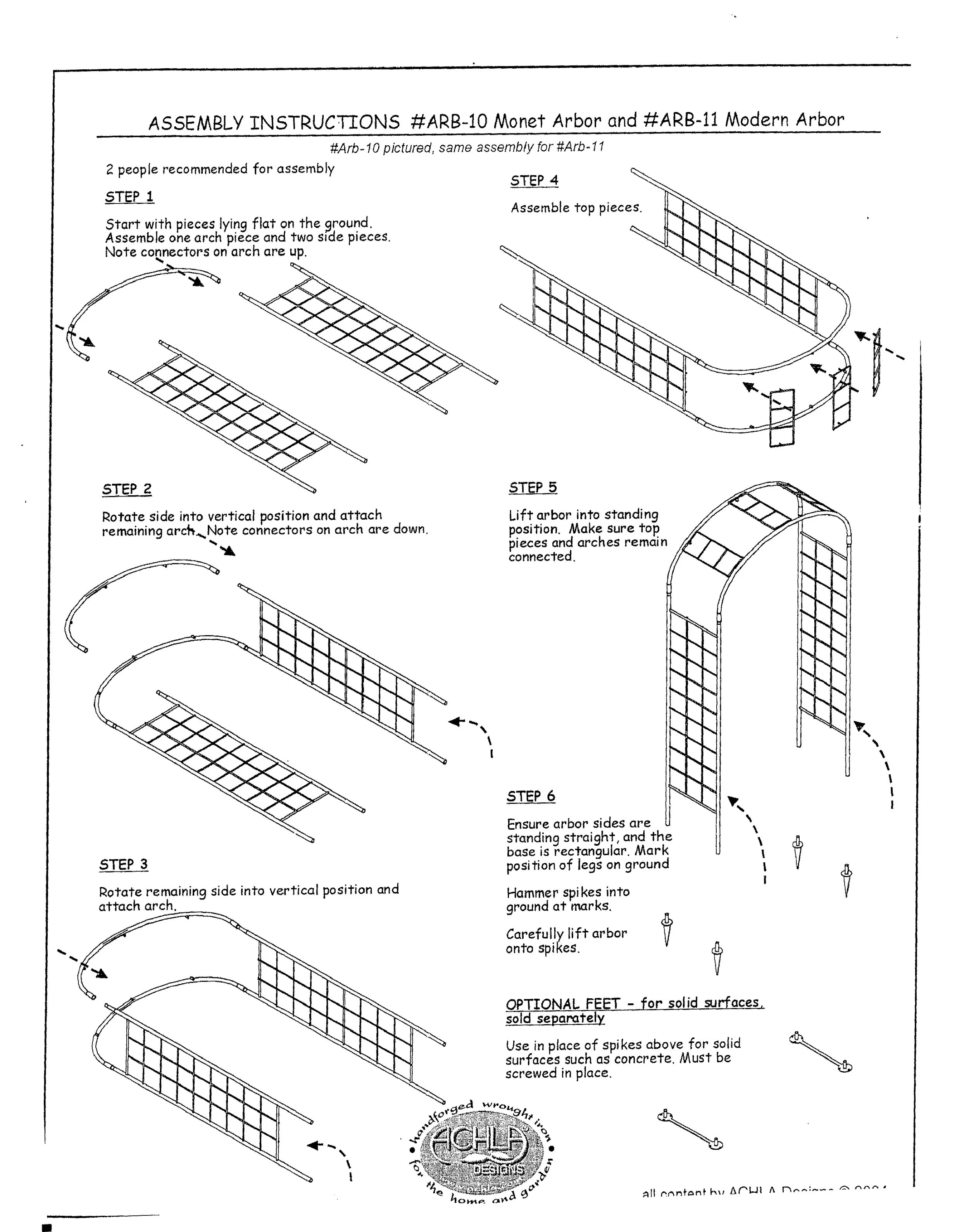ARB-10/11 Arbors