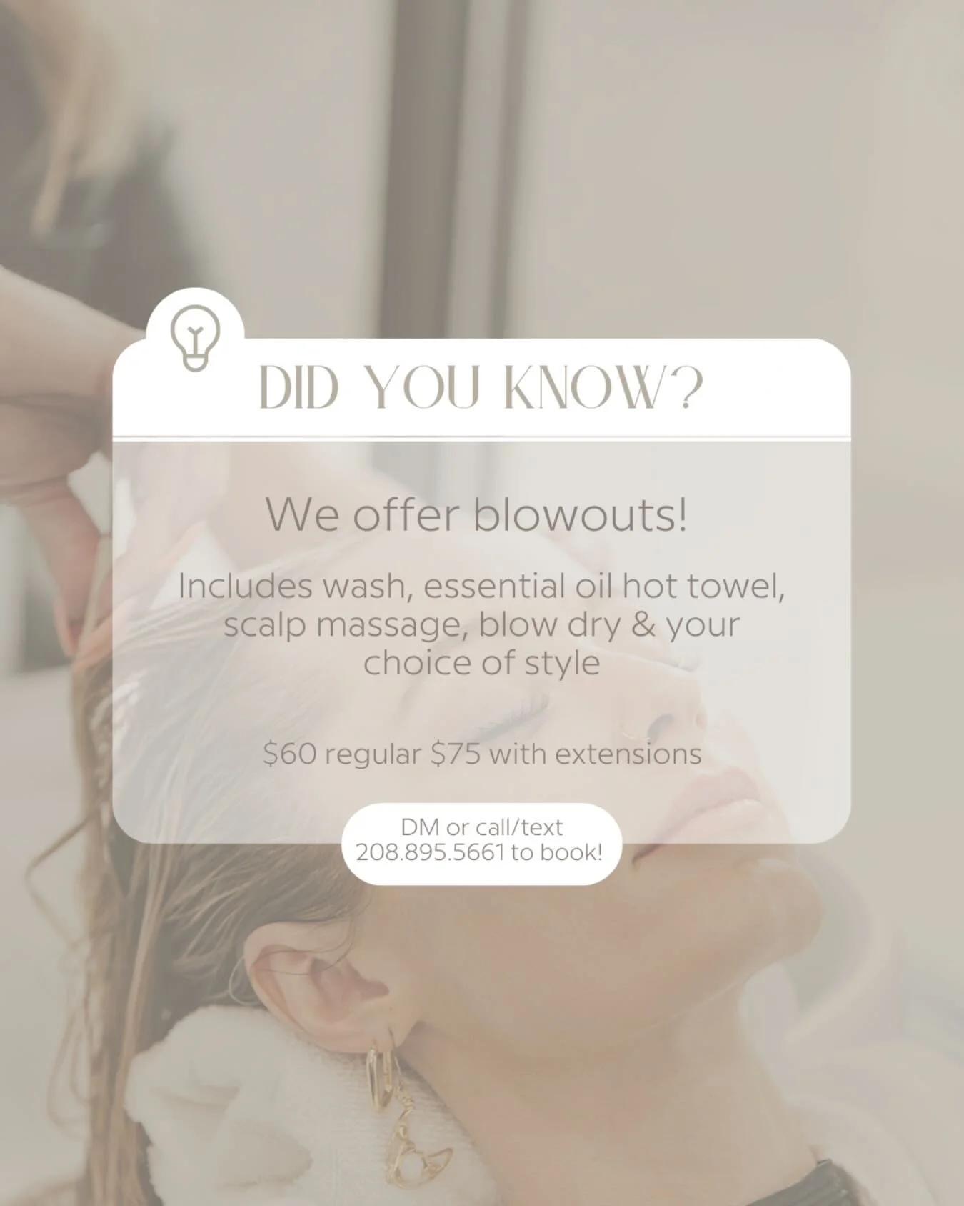 Looking for some me time &amp; don&rsquo;t want to wash your own hair? We got you 🫶🏻