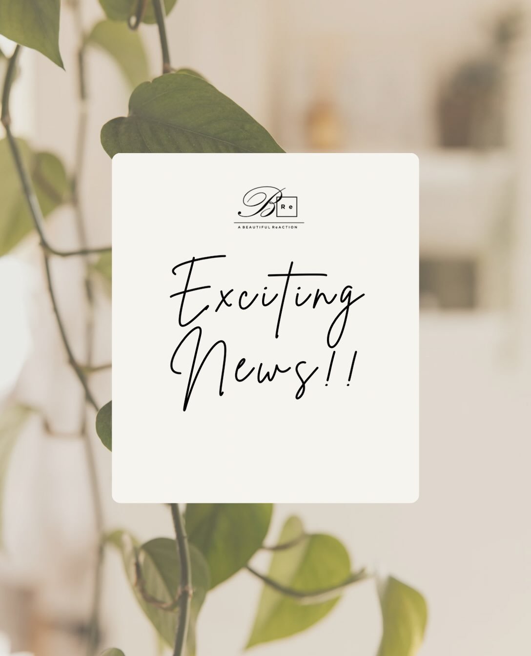 A little refresh is coming to A Beautiful Reaction ✨ 

We&rsquo;ll be checking messages as we&rsquo;re able during the closure, so feel free to reach out! 🫶🏻 

Can&rsquo;t wait to show you our finished space!