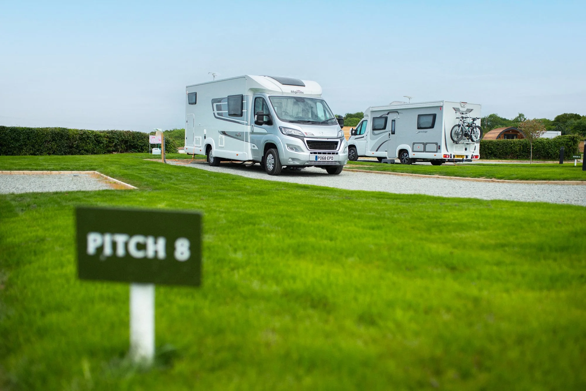 Tan Y Bryn Glamping Luxury Pods With Hot Tubs & Touring in North Wales