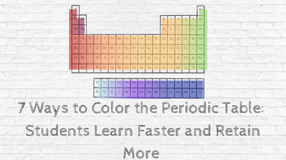 7 Ways To Color The Periodic Table