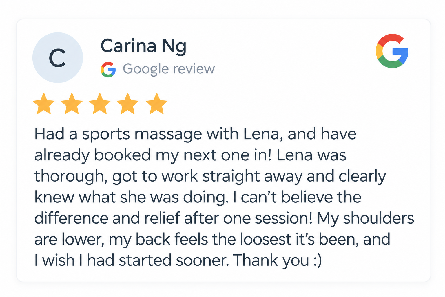 Carina Ng Google Review Card.png