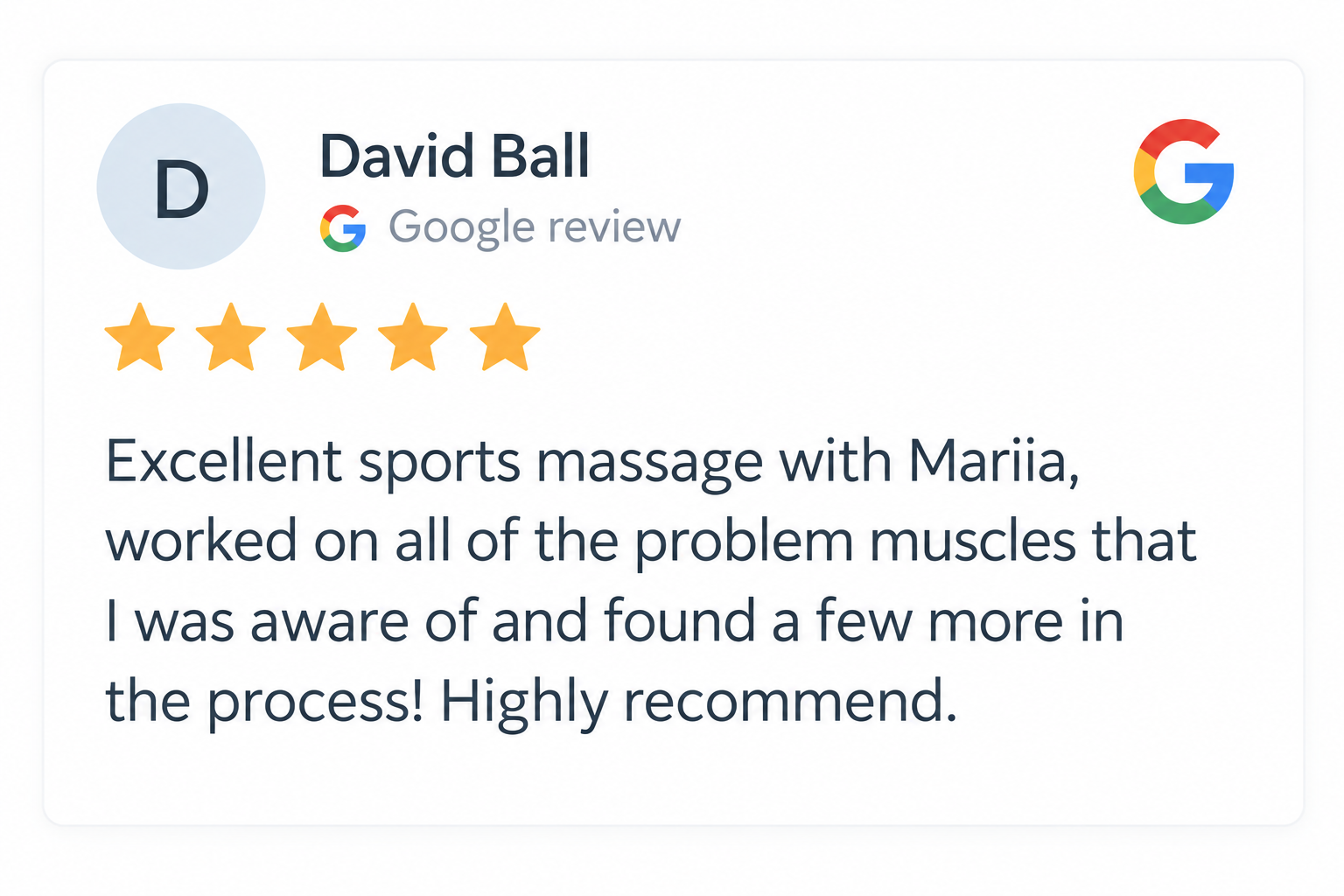 David Ball’s Google Review Card.png
