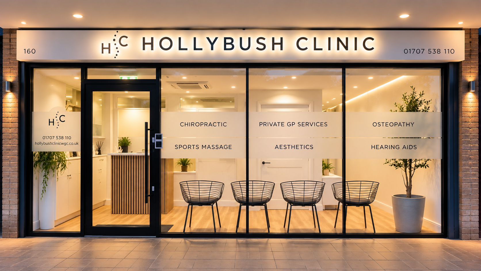 Hollybush Clinic at Dusk.png
