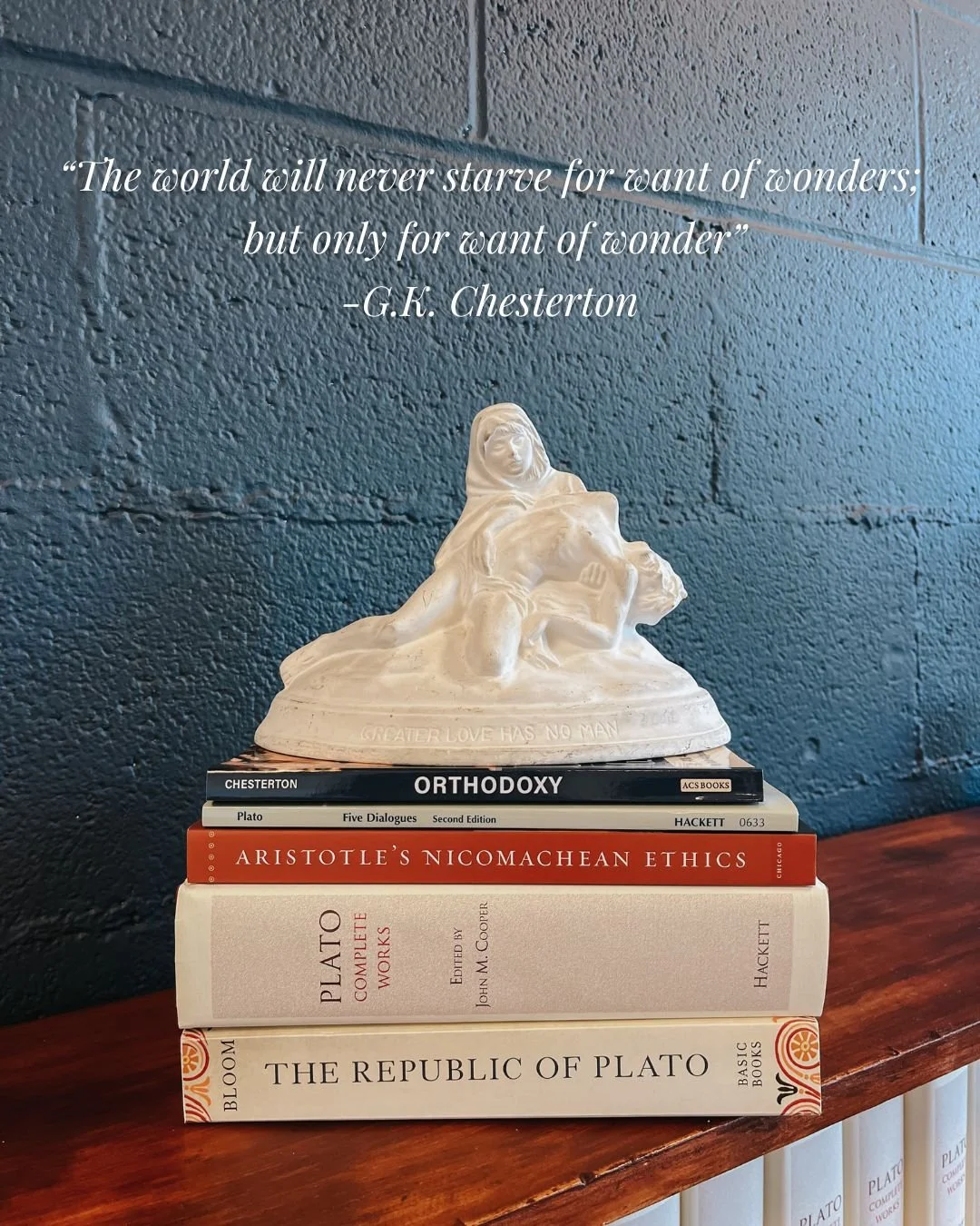 &ldquo;The world will never starve for want of wonders;
 but only for want of wonder&rdquo;
-G.K. Chesterton

#gkchesterton #chestertonsociety #chestertonacademy #literature #classicaleducation #catholic