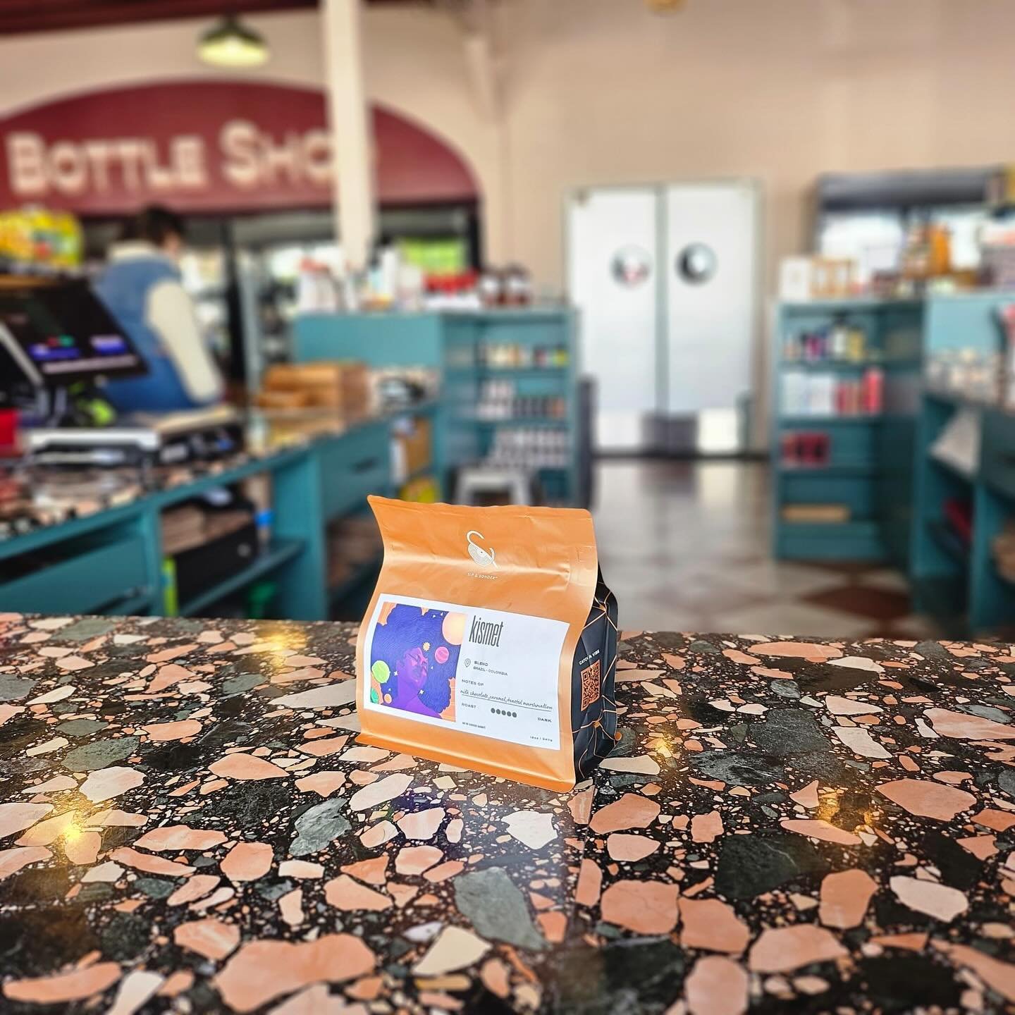 Isn&rsquo;t she lovelyyyy? 🥰 You can now find @SipandSonder&rsquo;s KISMET coffee @carlasfreshmarket in Highland Park! KISMET is our rich and alluring dark blend with coffee from the lands of Brazil and Colombia, offering decadent notes of milk choc