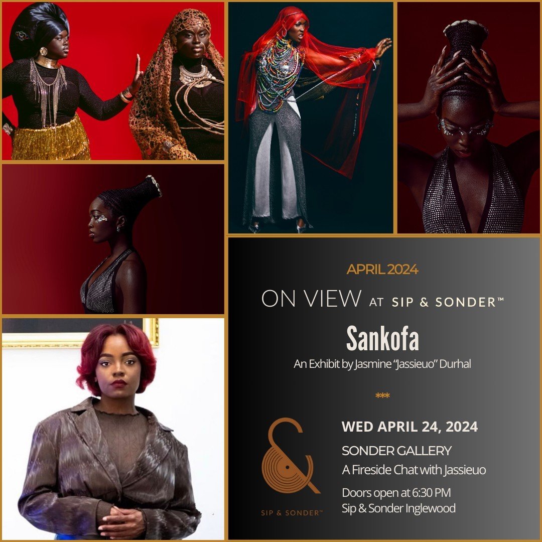 🖼️ #SonderGallery presents &ldquo;SANKOFA&rdquo; by artist Jasmine &ldquo;Jassieuo&rdquo; Durhal @jassieuo, currently on view @SipandSonder Inglewood for the month of April! ✨ Swing by the Inglewood coffeehouse today to check it out!⁠
:⁠
Join us Wed
